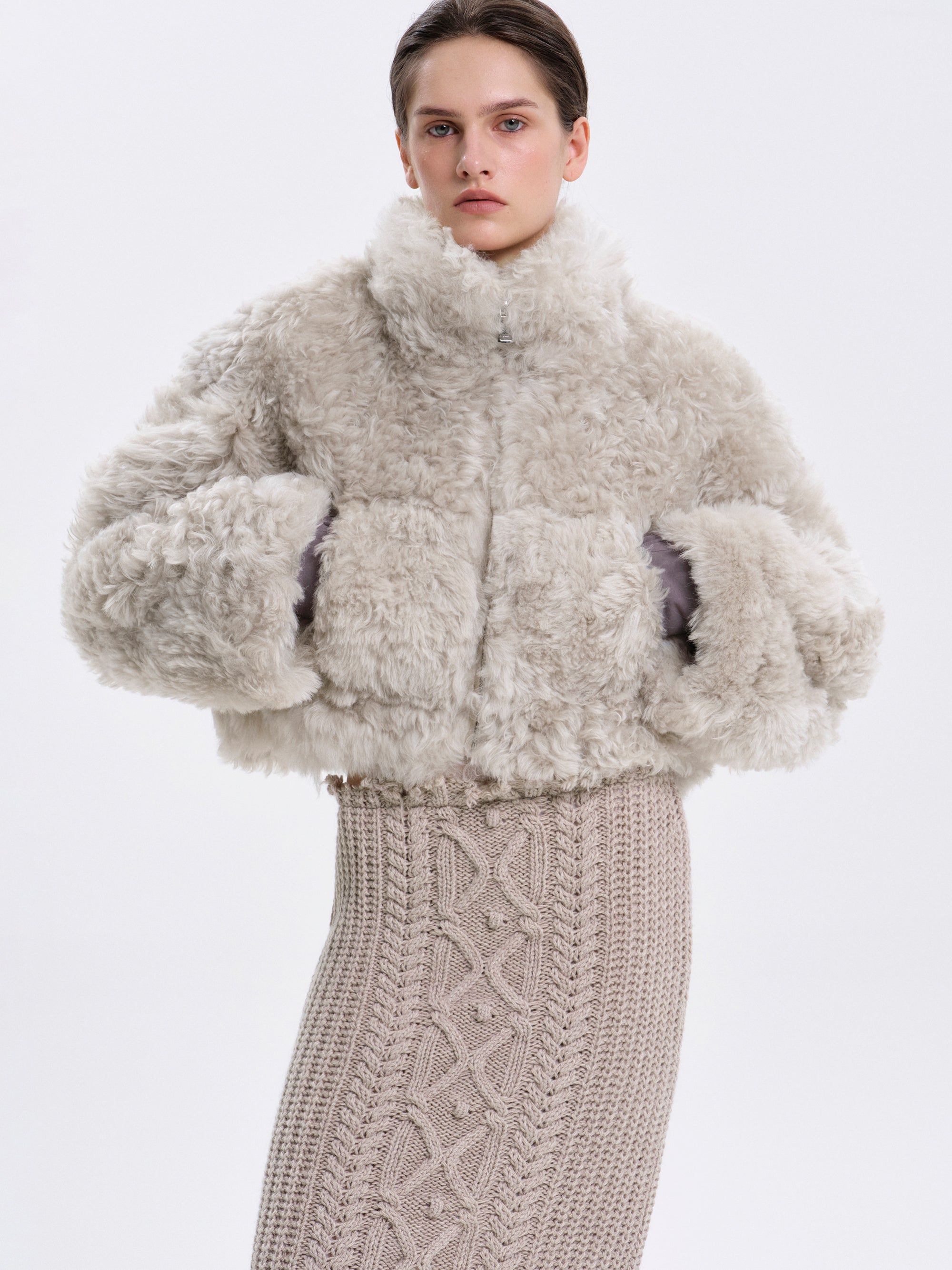Toscana Fur Jacket, Champagne