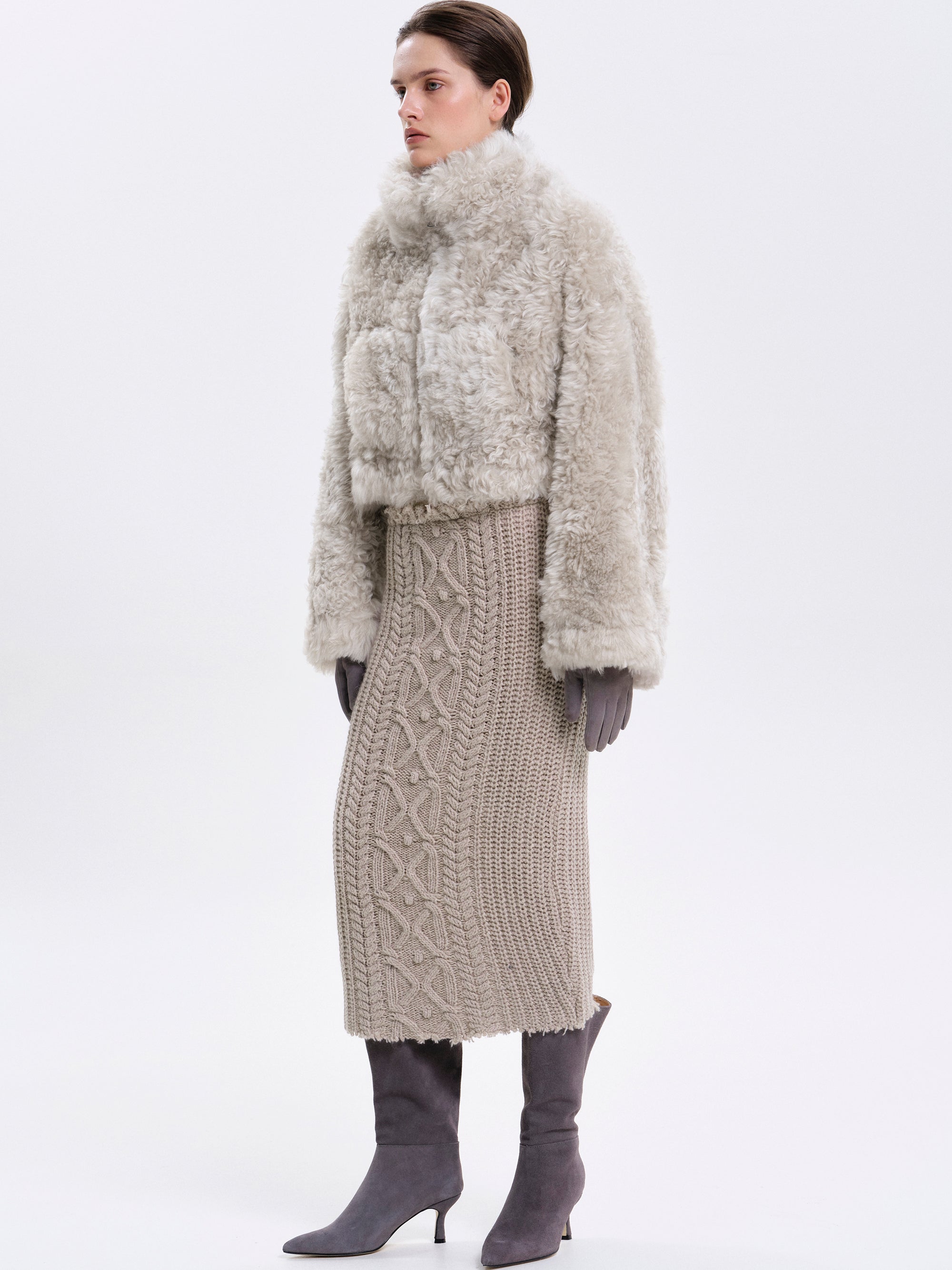 Toscana Fur Jacket, Champagne