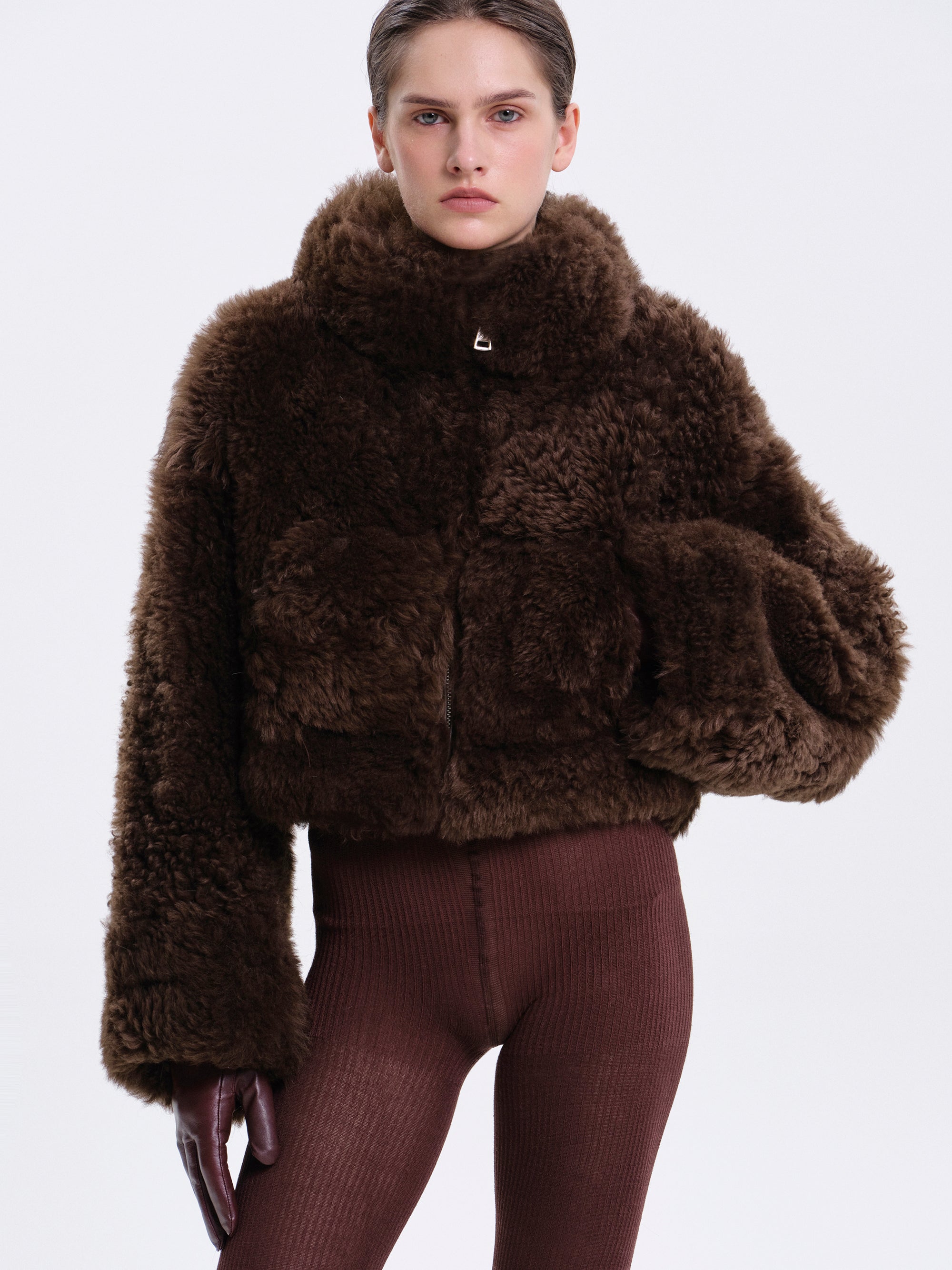 Toscana Fur Jacket, Chocolate