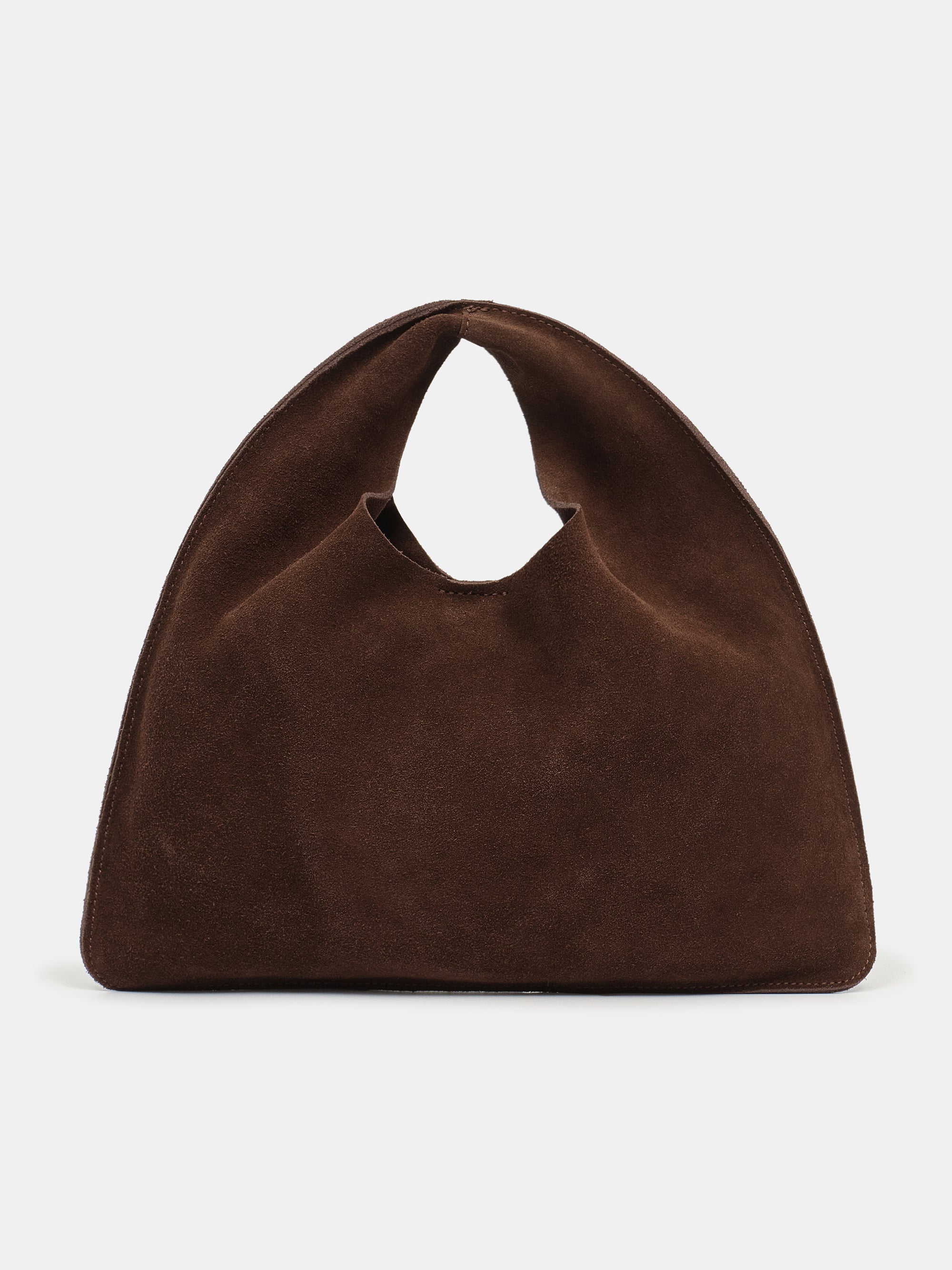 Suede Grab Bag, Chocolate