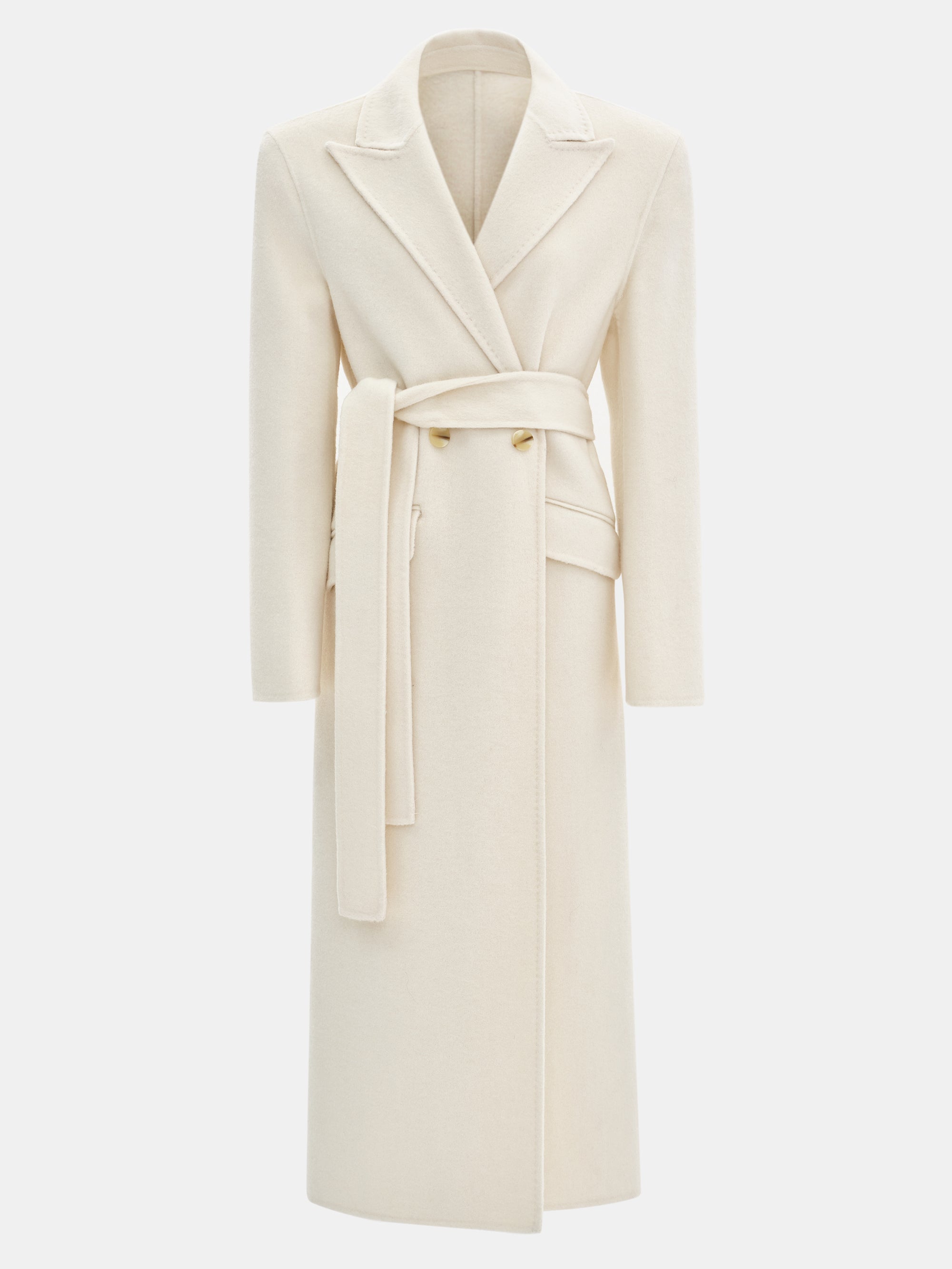 Oversized Scarf Coat, Cream