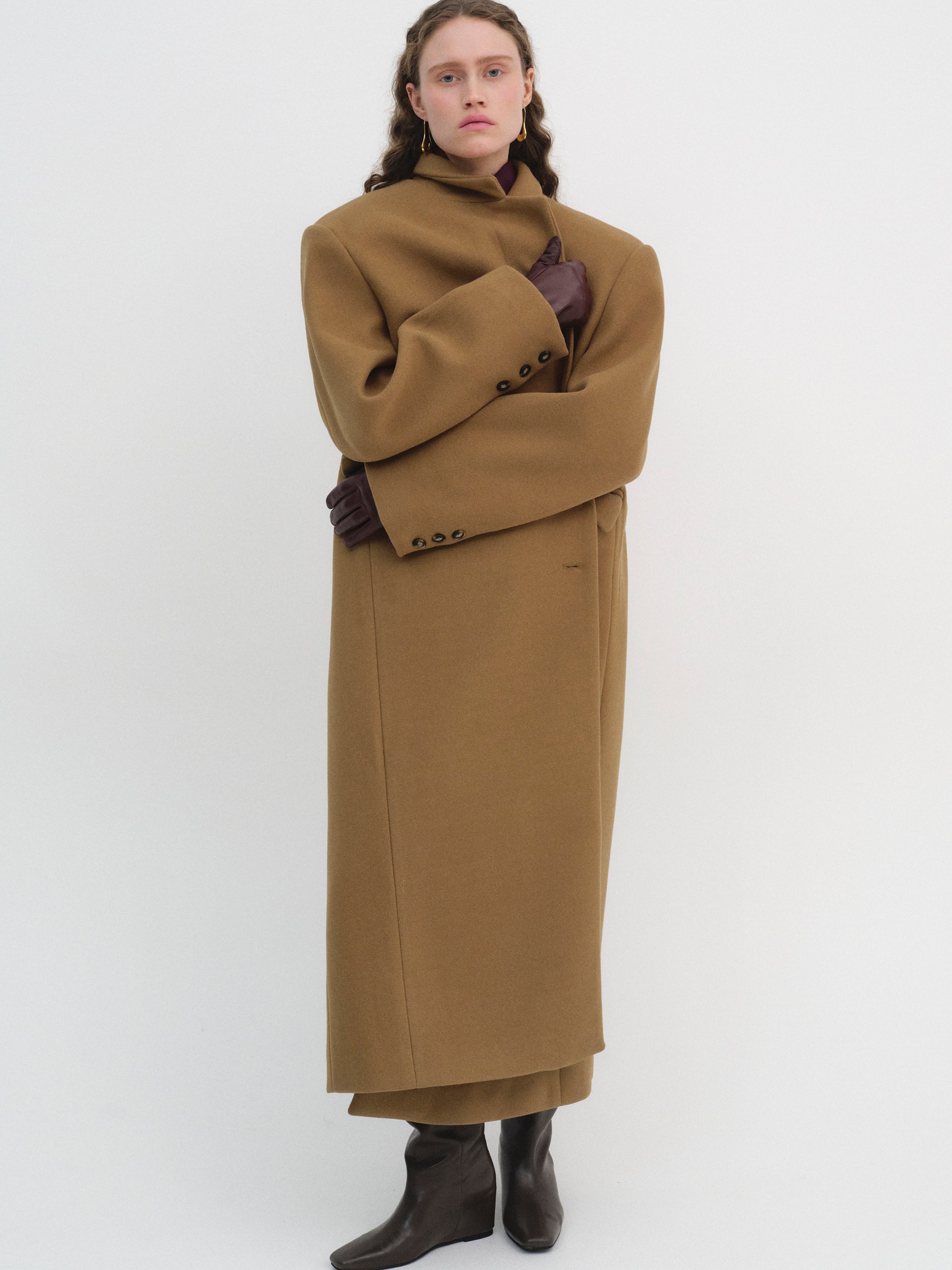Single-breasted Maxi Coat, Nutshell
