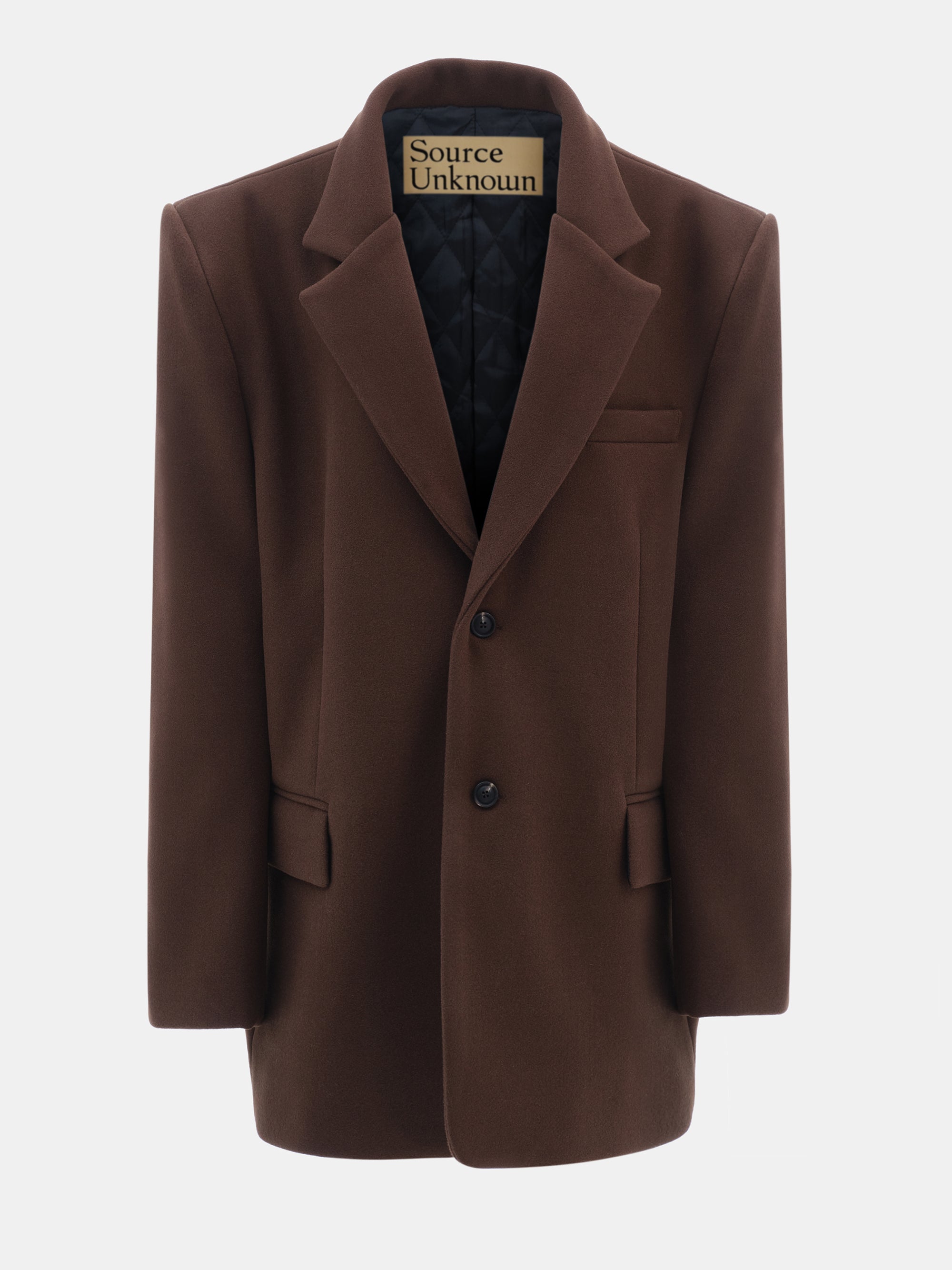 Hayk Oversized Boyfriend Blazer, Chocolate