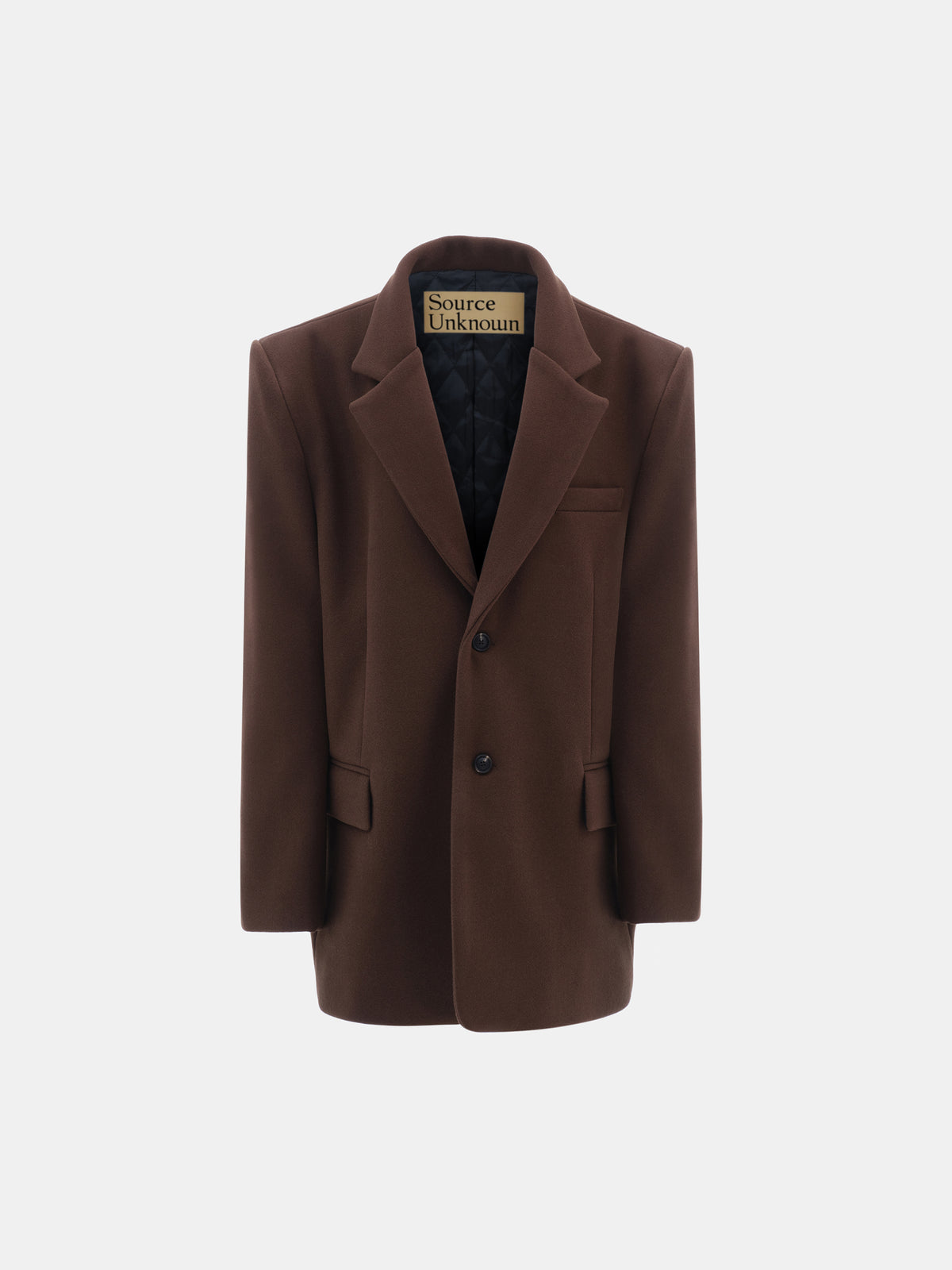 Hayk Oversized Boyfriend Blazer, Chocolate