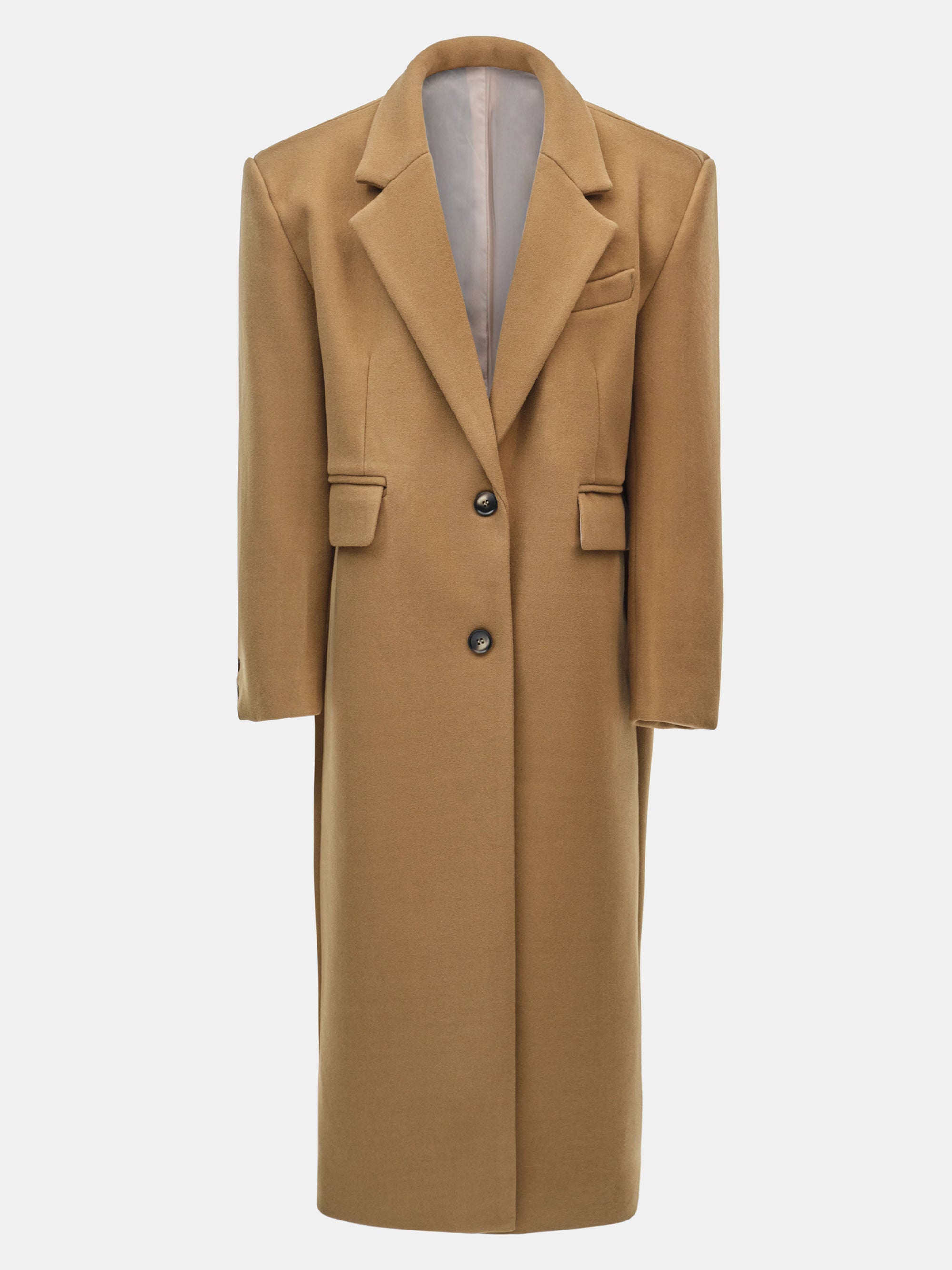 Single-breasted Maxi Coat, Nutshell