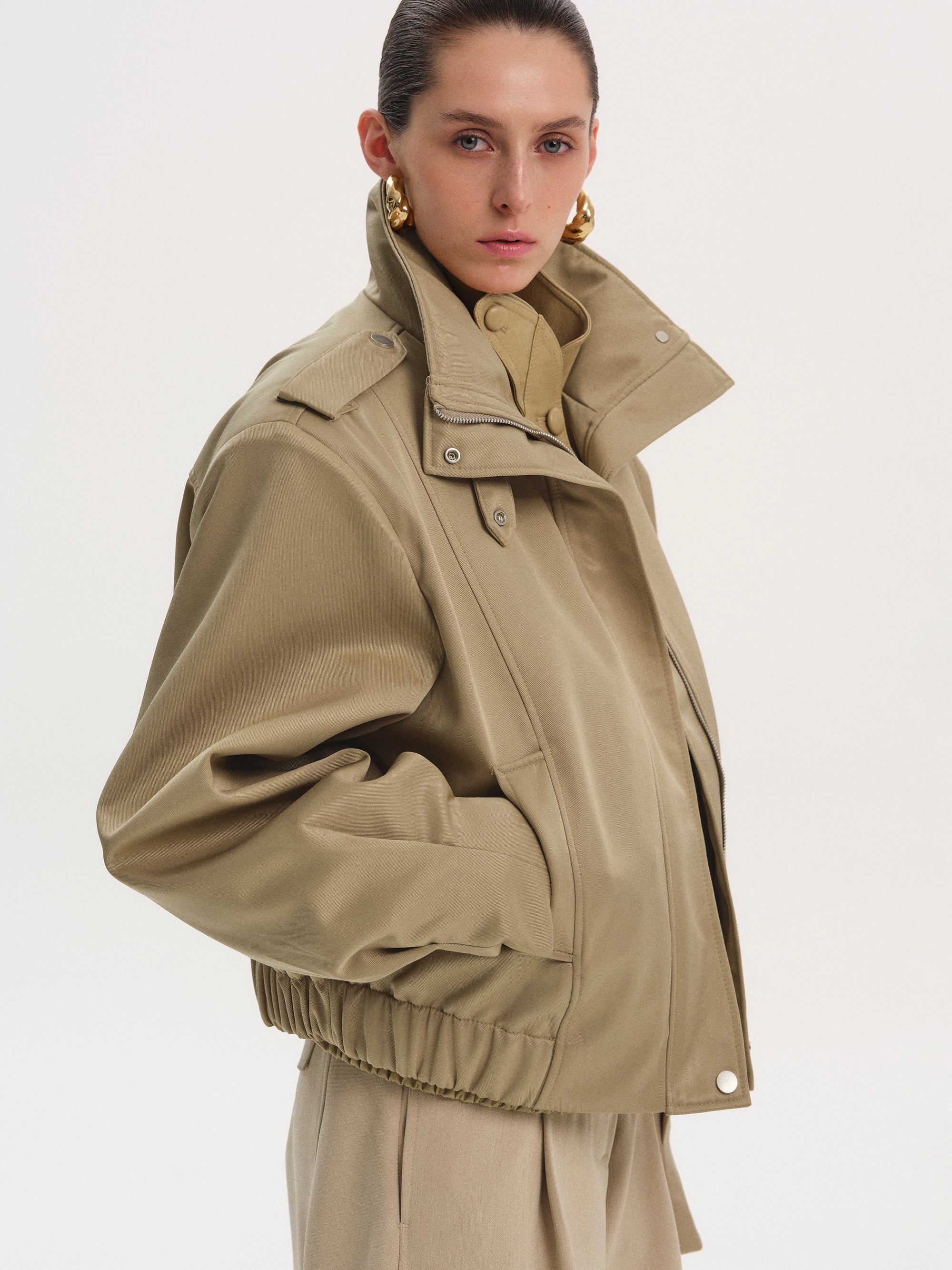 Flight Bomber Jacket, Tan