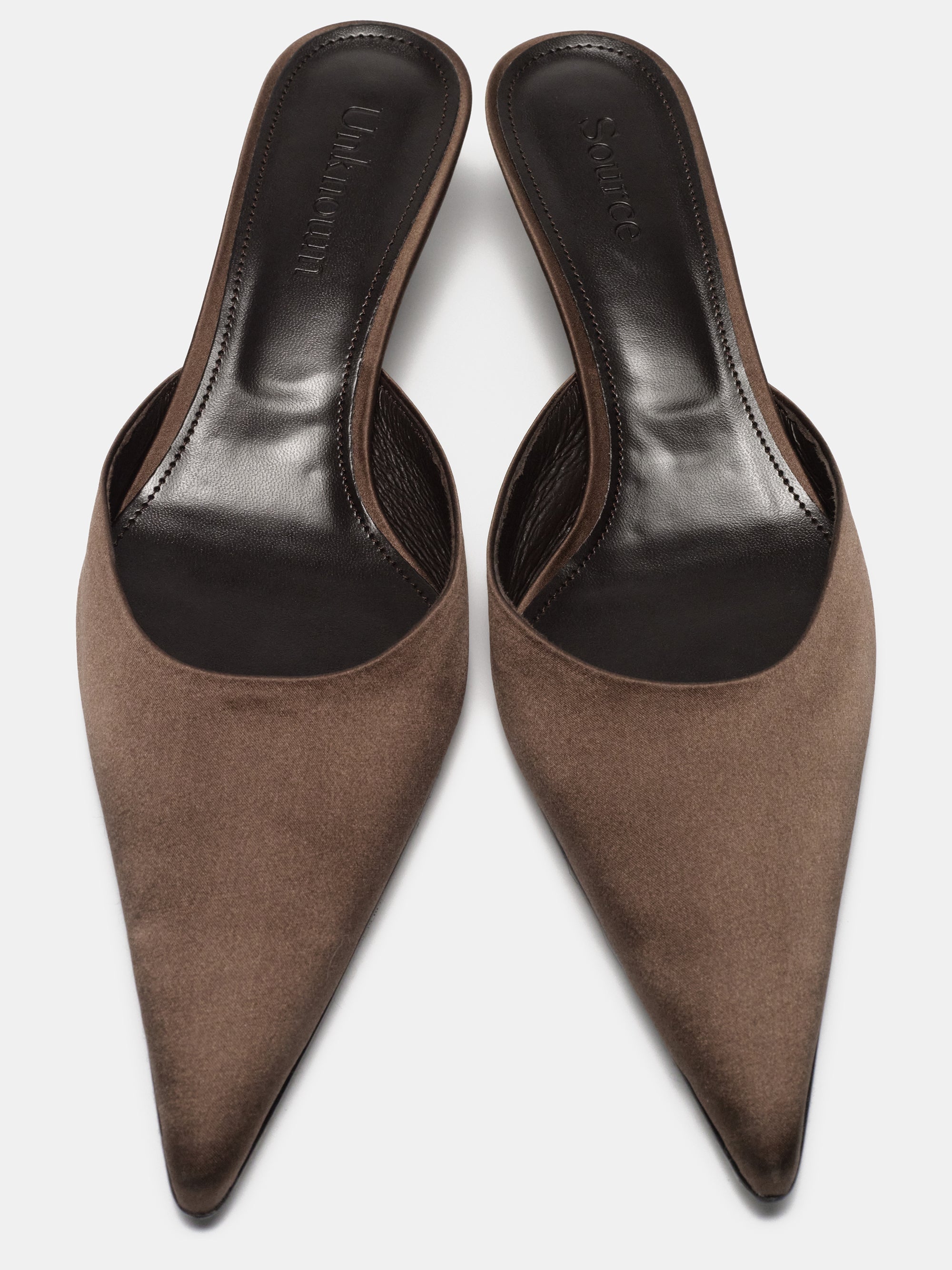 Reva Satin Mule Heels, Artichoke