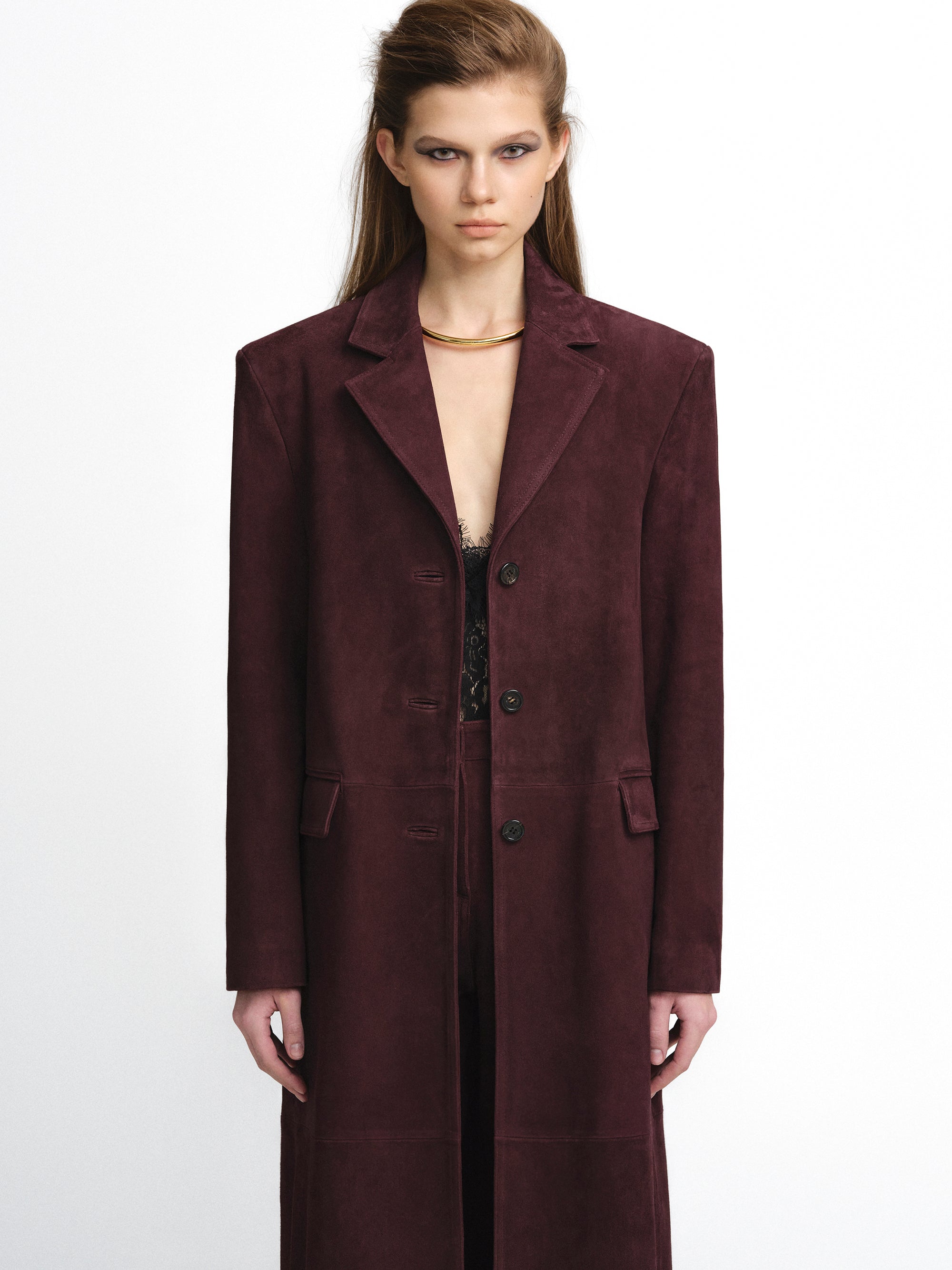 Hailey Coat, Oxblood
