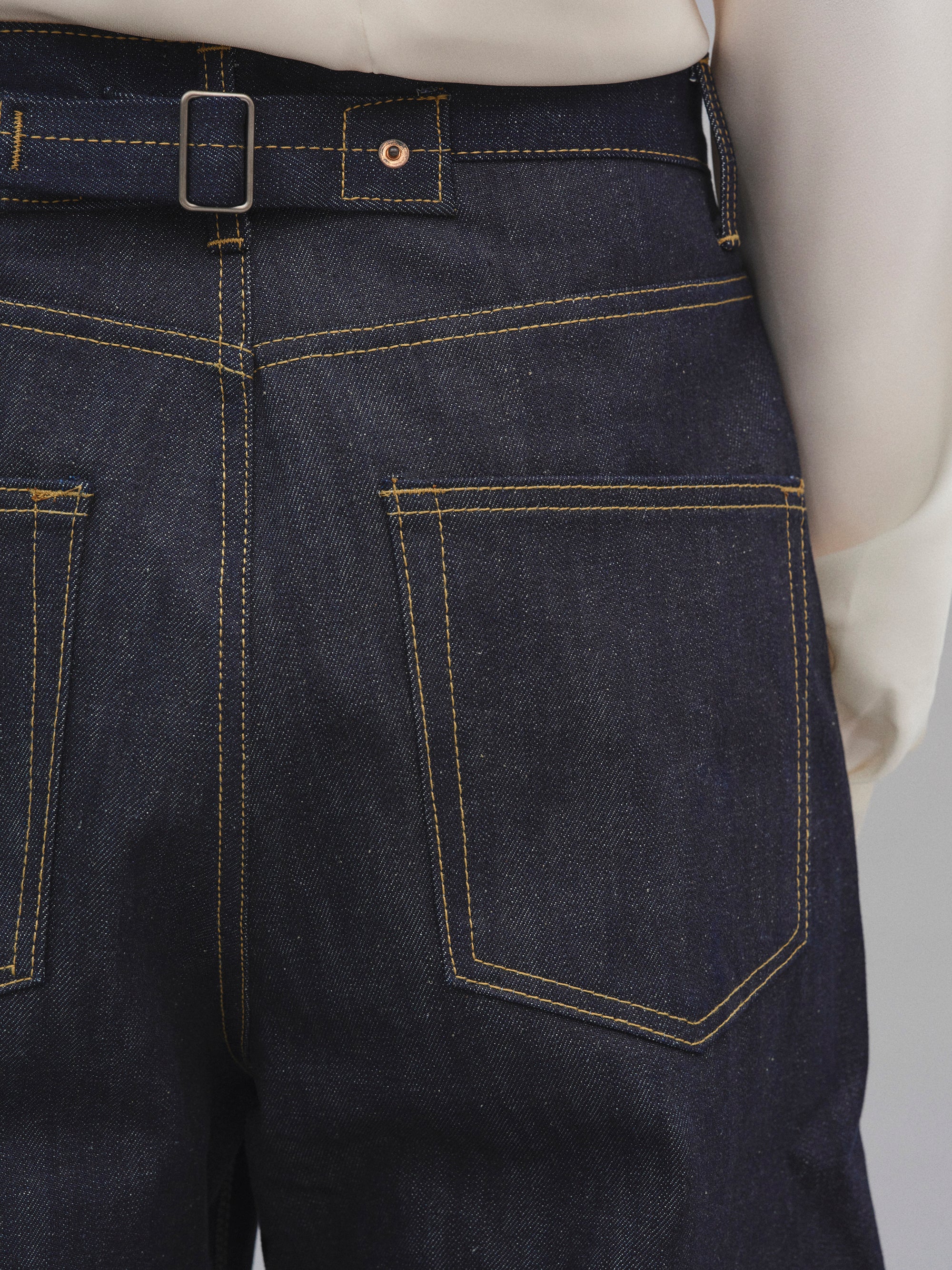 Oversized Selvedge Jeans, Indigo