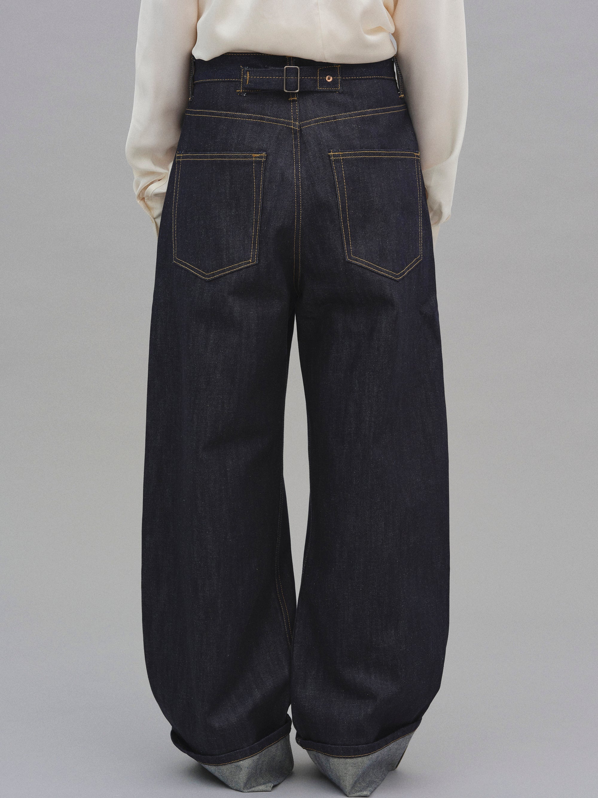 Oversized Selvedge Jeans, Indigo