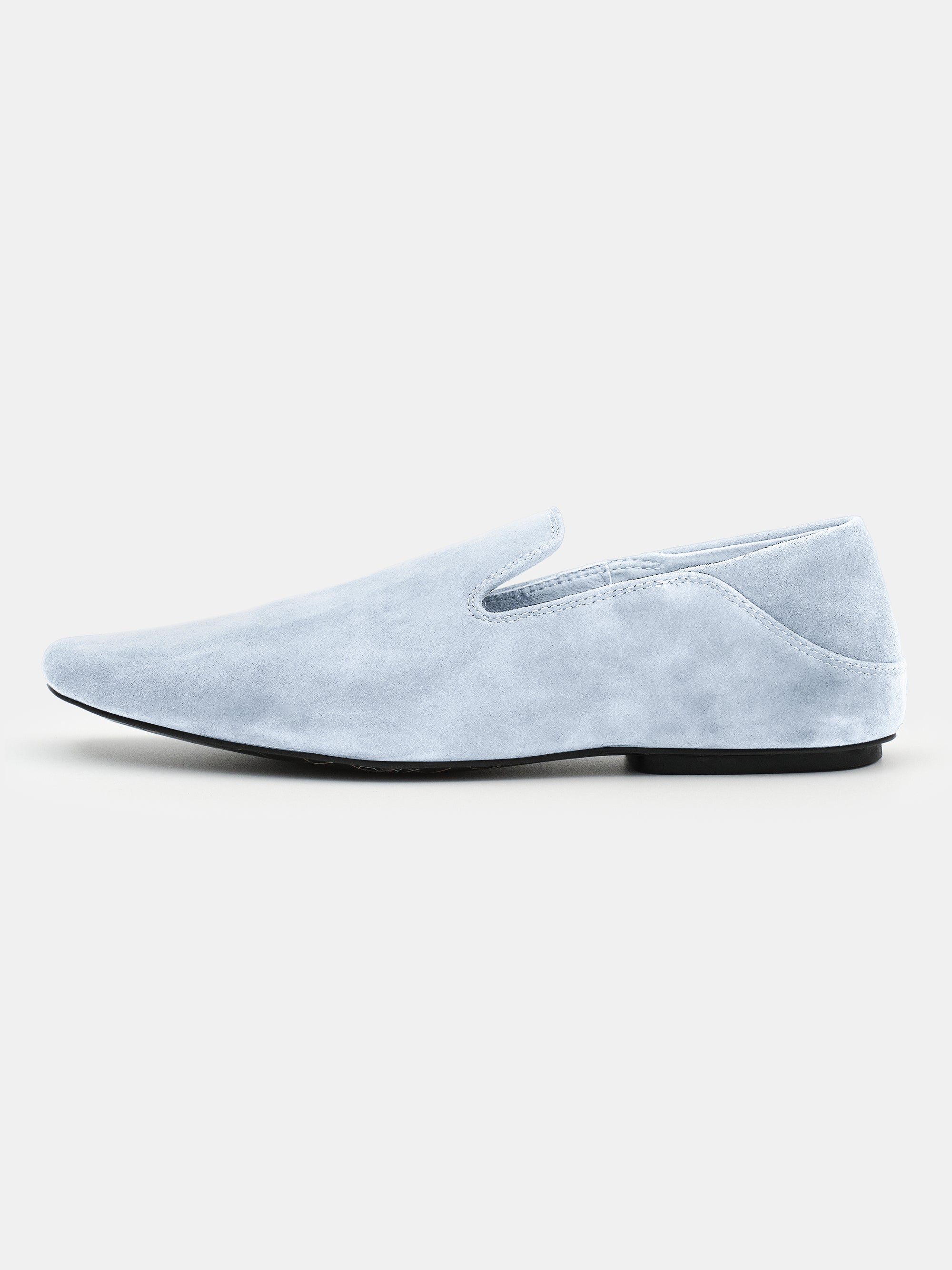 Suede Flat Loafers, Capri