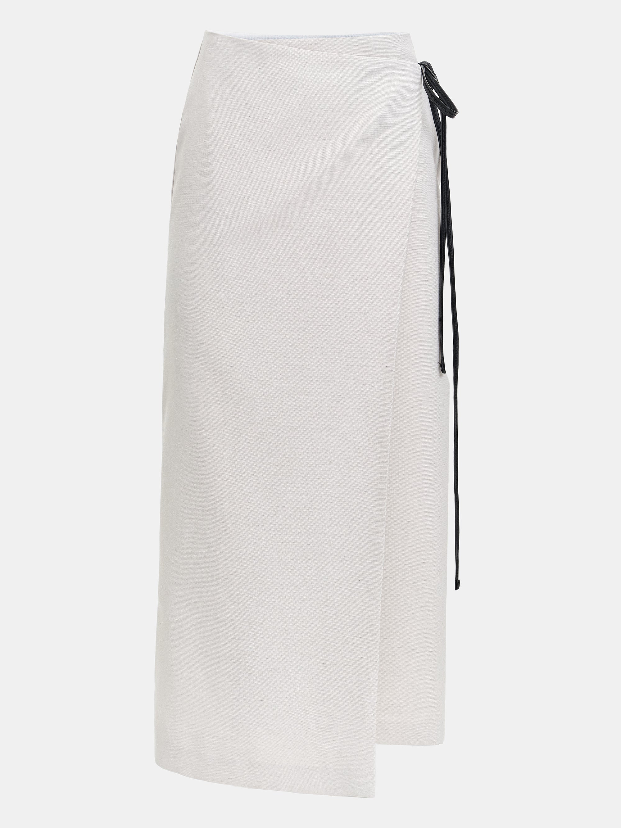 Wrap Linen Skirt, Ivory