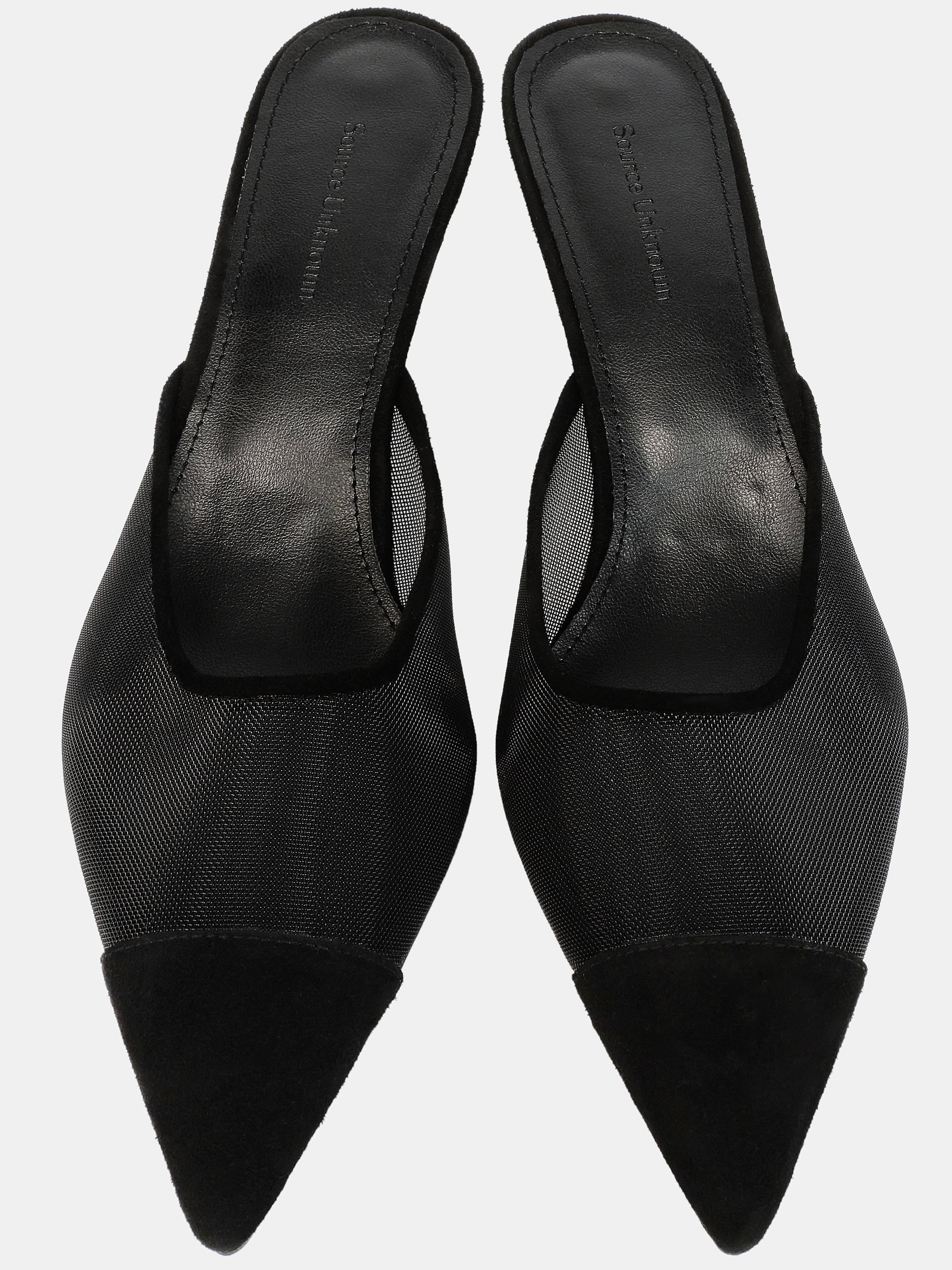 Harper Mesh Mules, Black