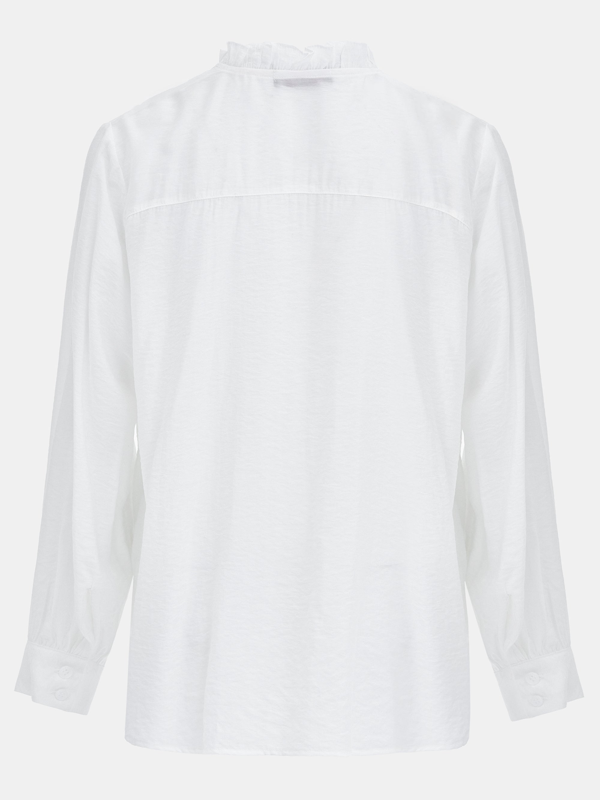 Striped Ruffle Shirt, Ivory