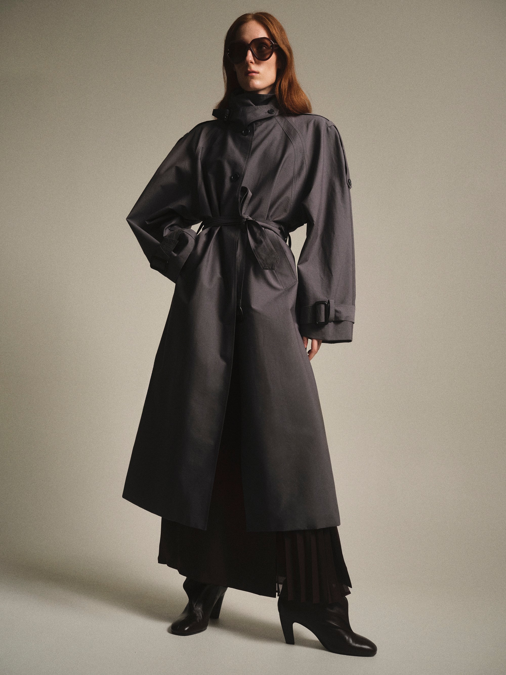 Cocoon Trench Coat, Graphite
