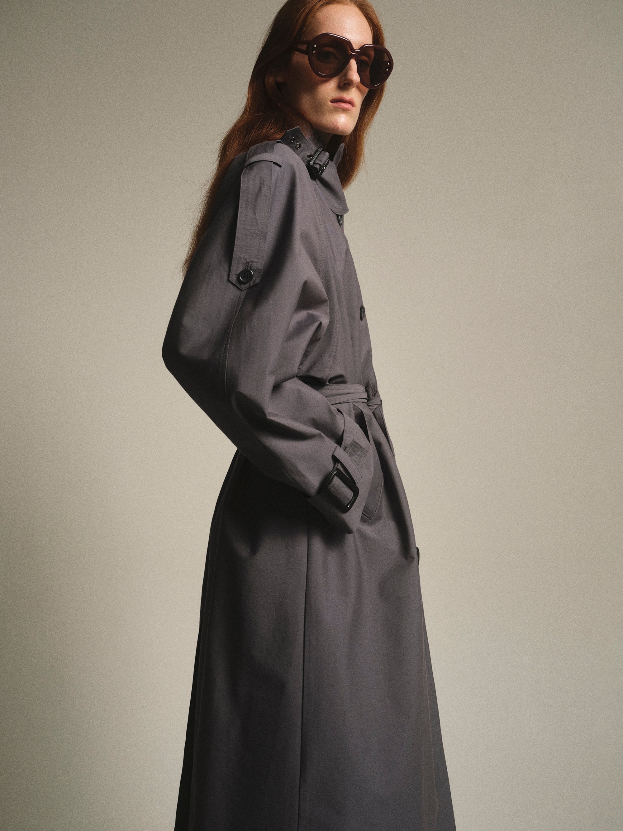 Cocoon Trench Coat, Graphite