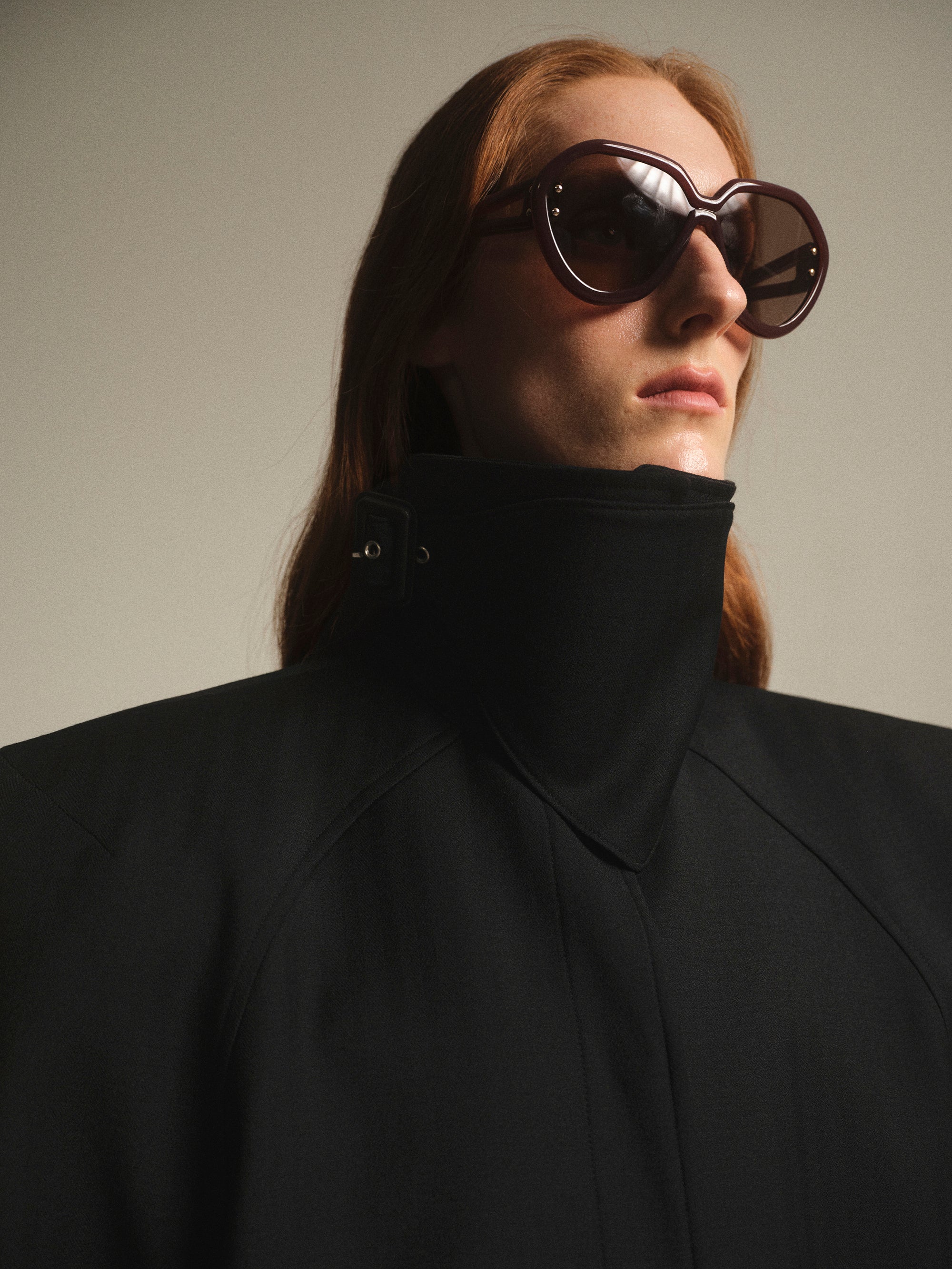 Padded Overcoat, Black