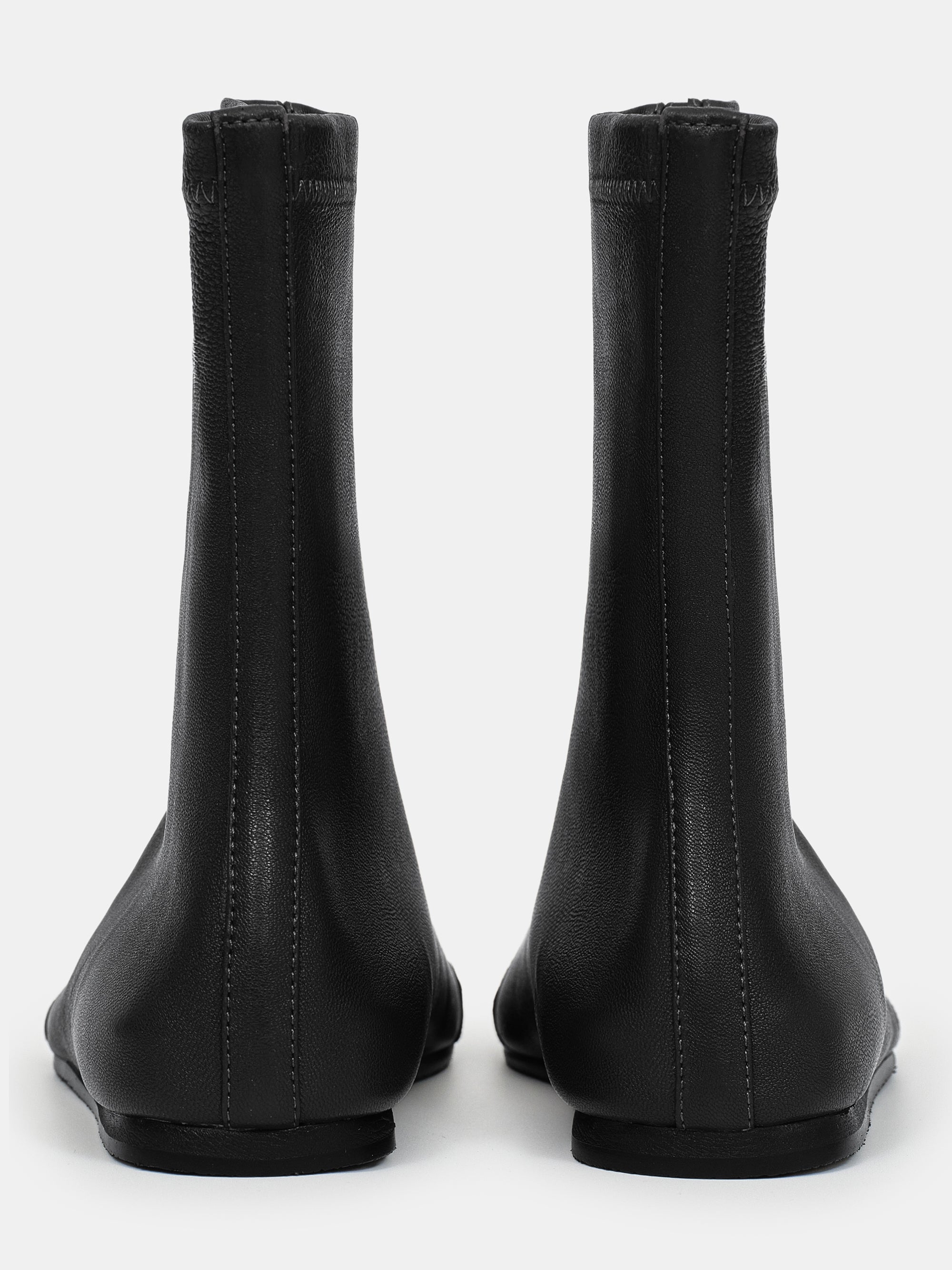 Leather Ankle Boots, Black