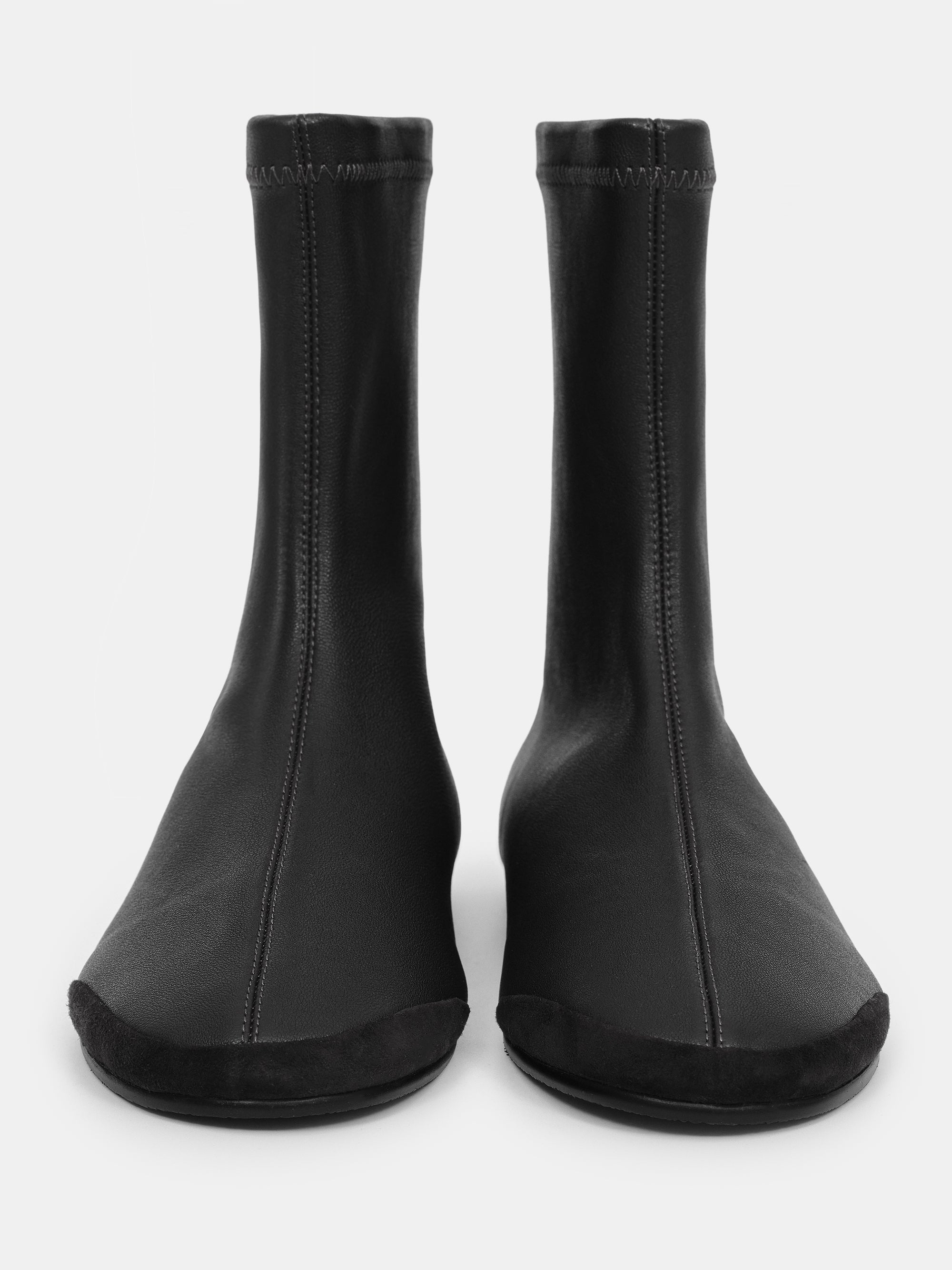 Leather Ankle Boots, Black