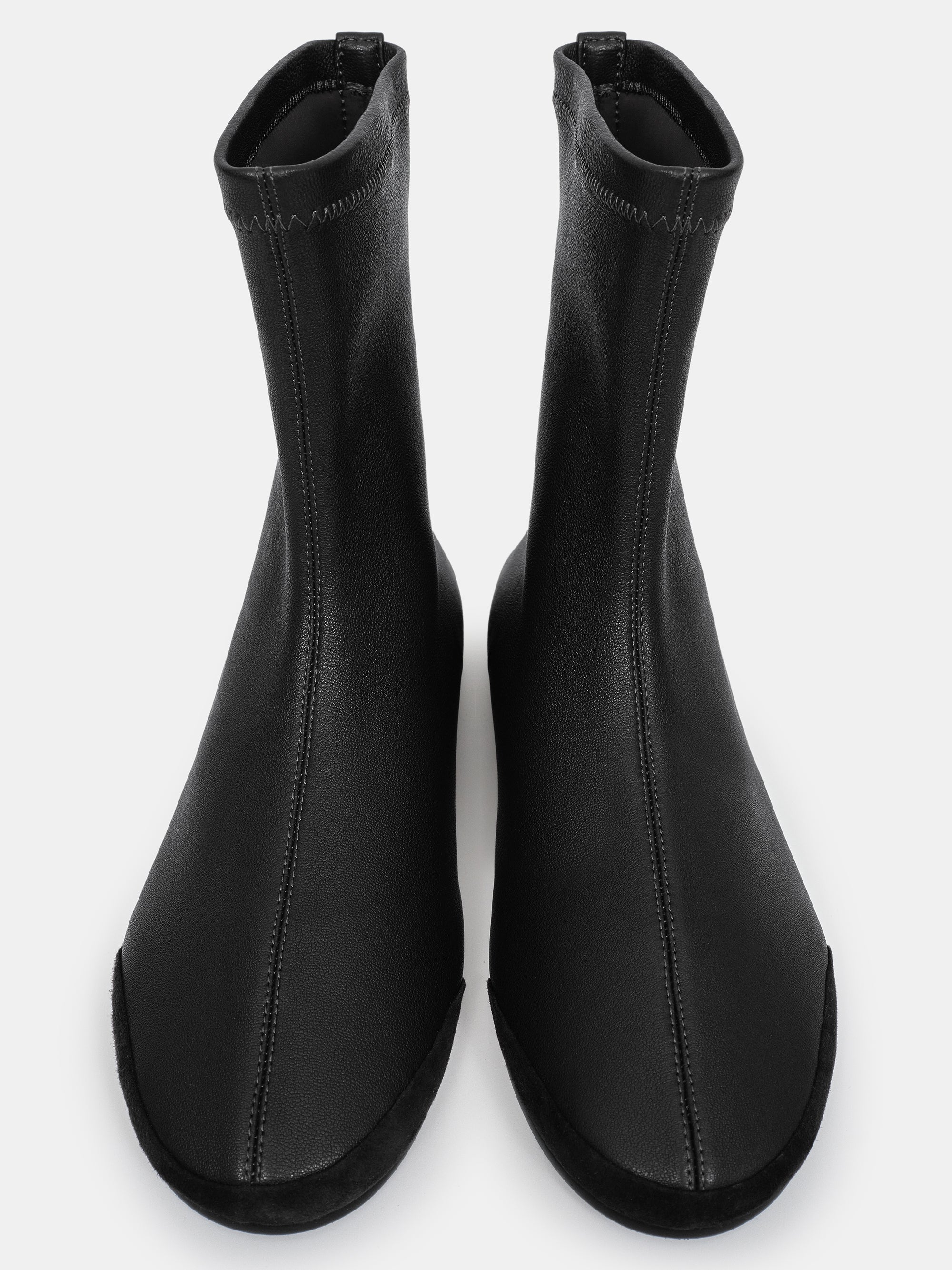 Leather Ankle Boots, Black