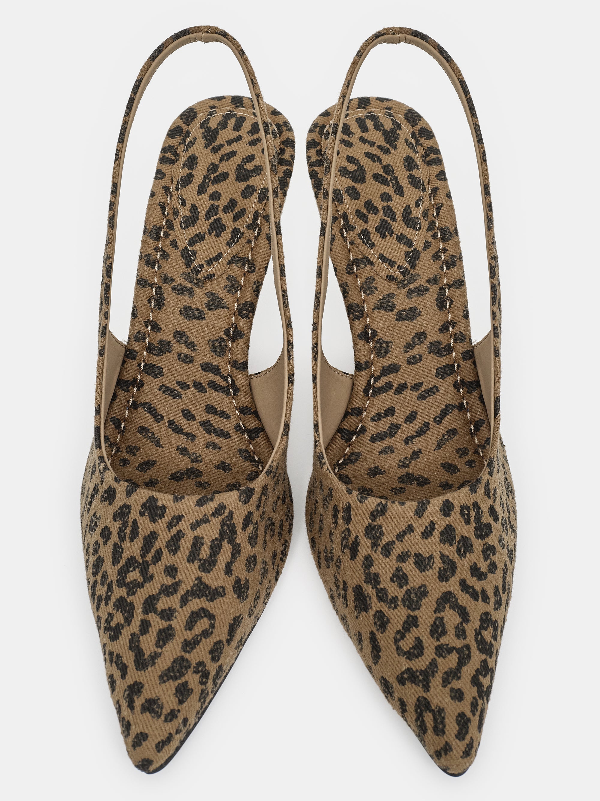 Slingback Wedge Heels, Leopard
