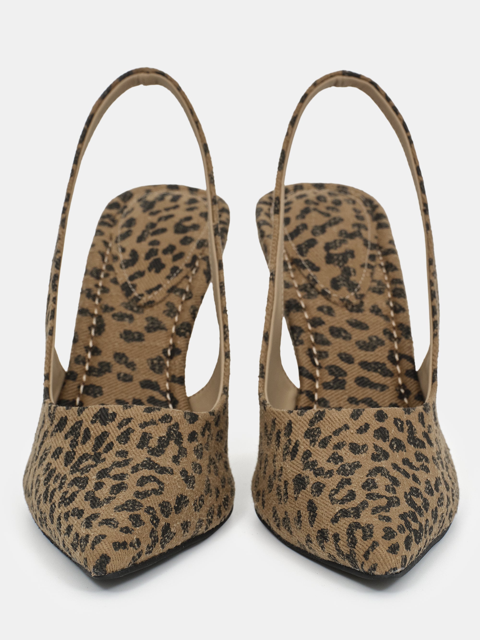 Slingback Wedge Heels, Leopard