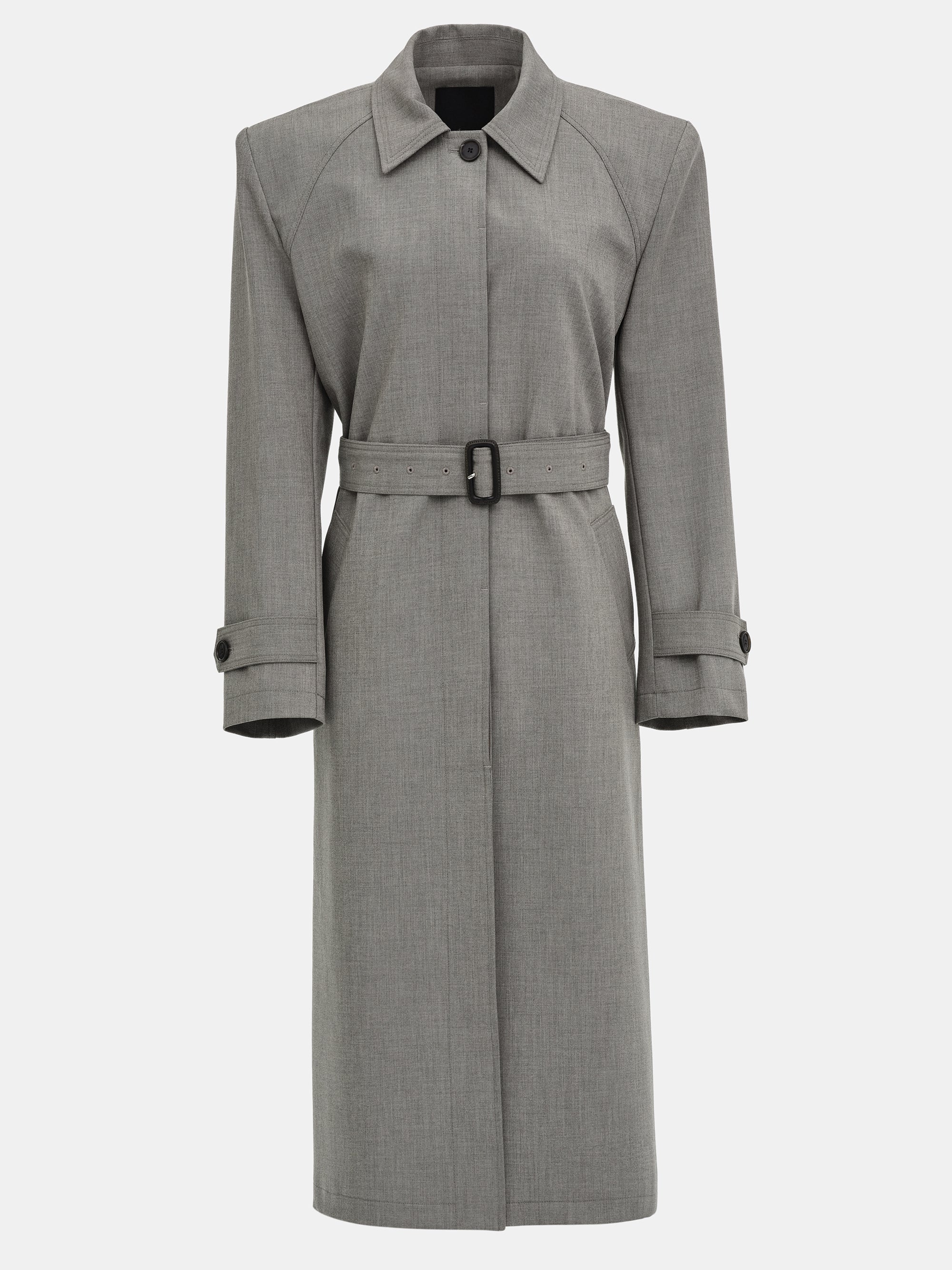 Belted Topcoat, Beige
