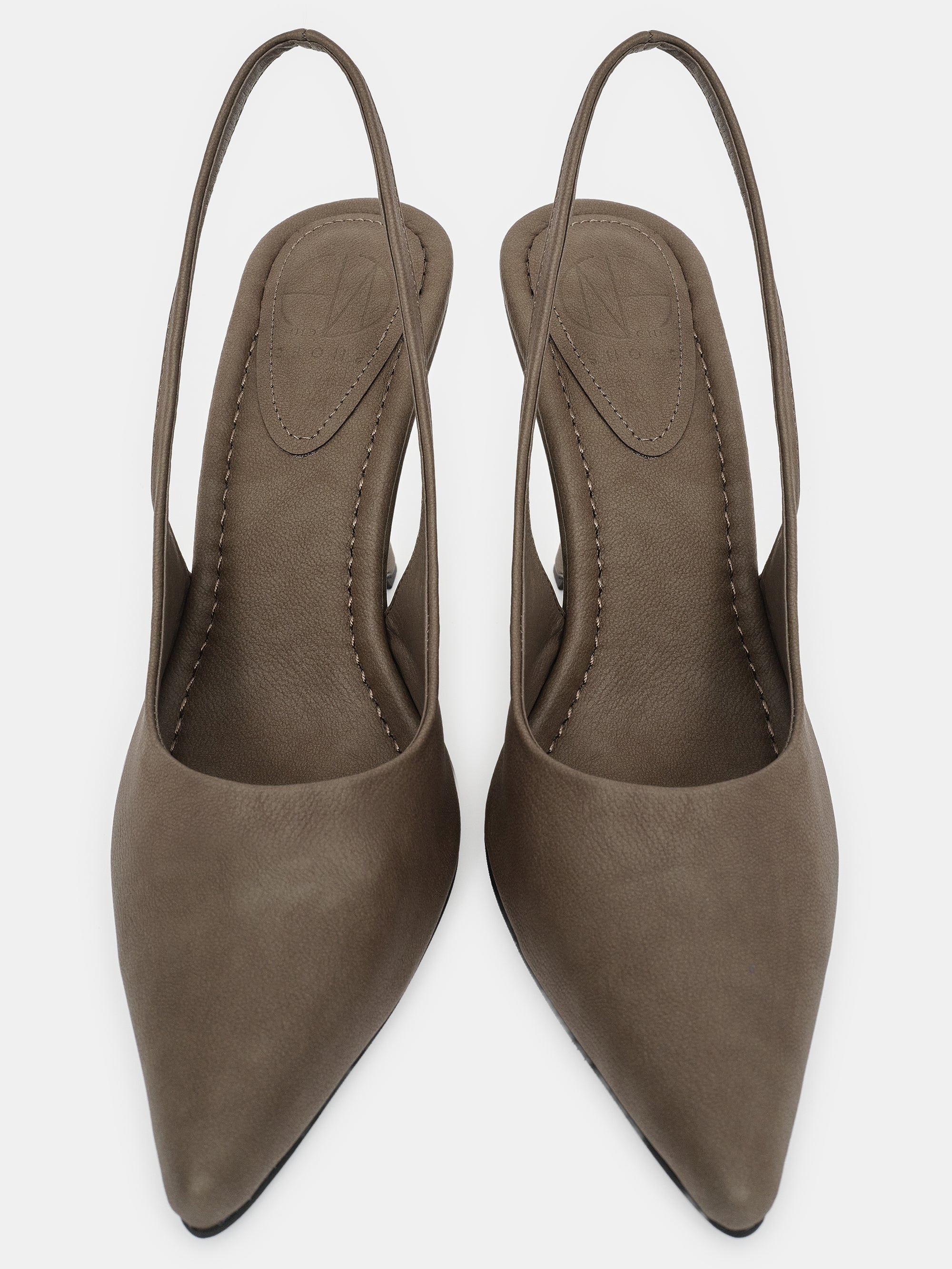 Slingback Wedge Heels, Khaki