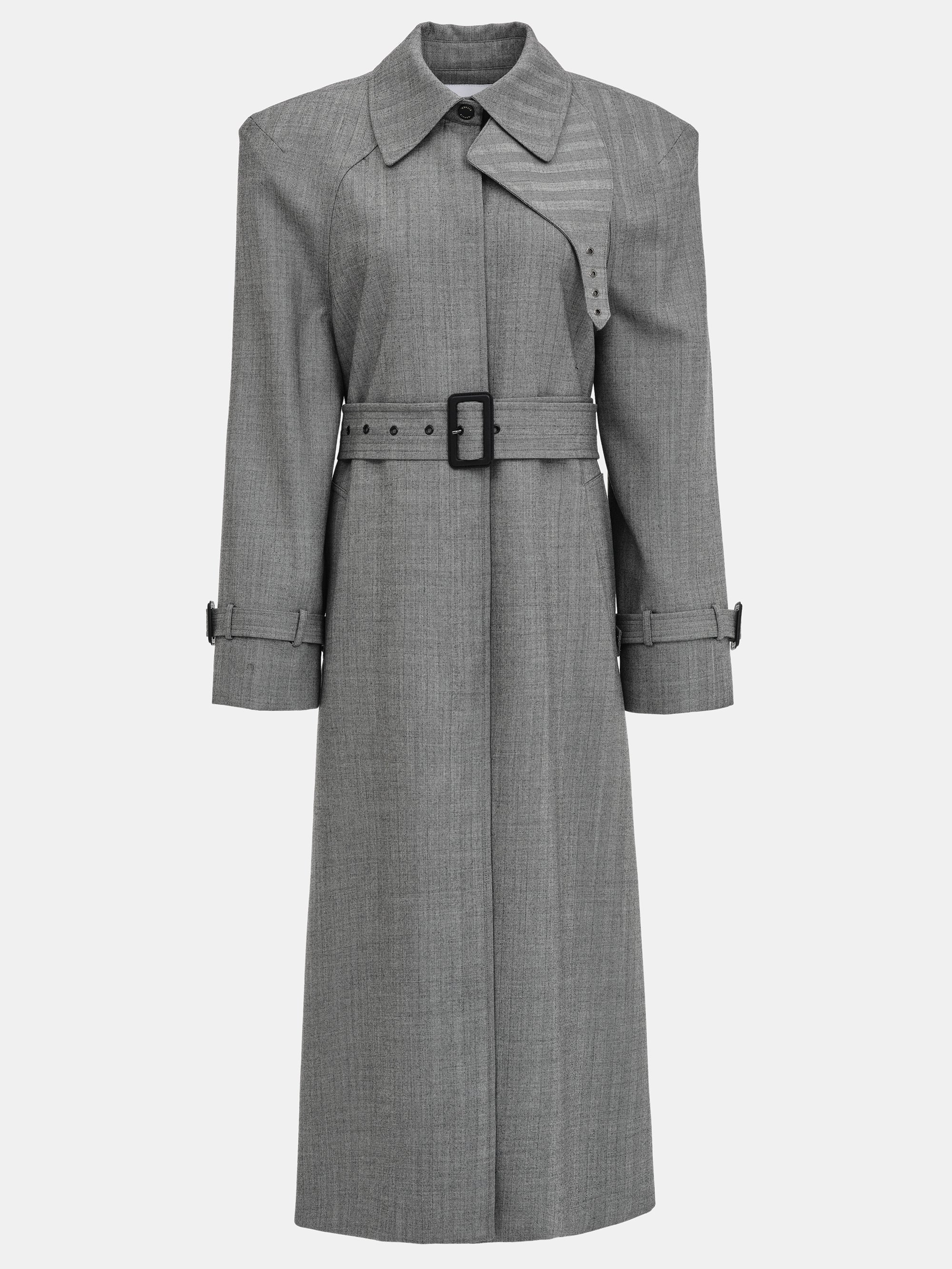 Padded Overcoat, Grey