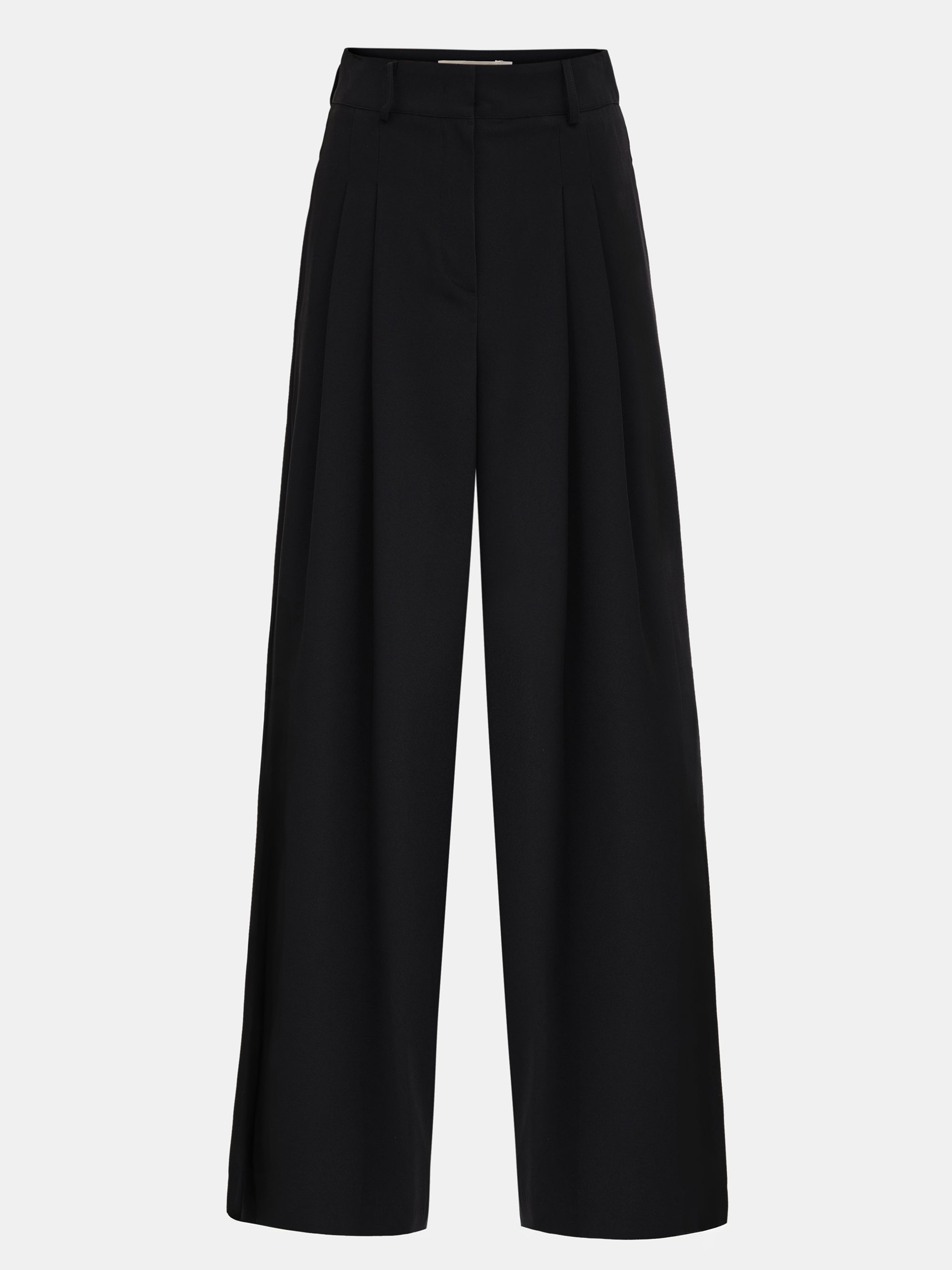 Pleated Trousers, Black