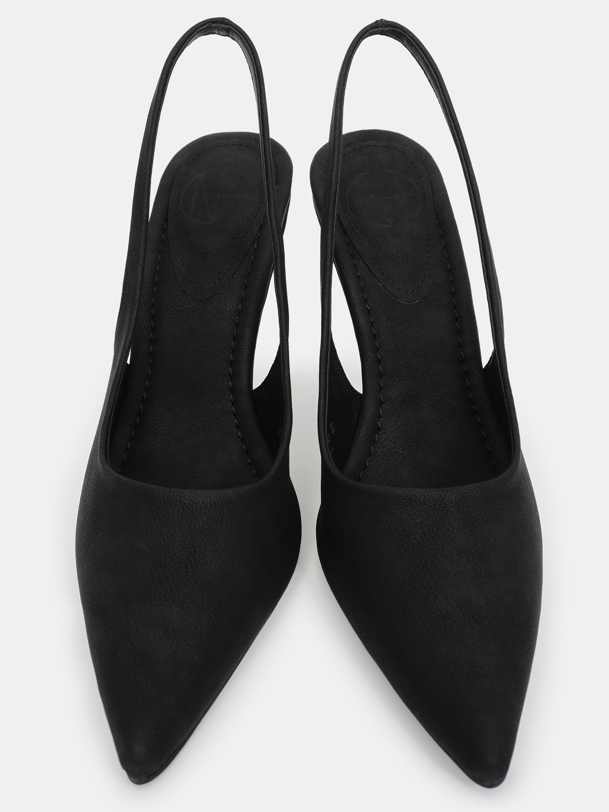 Slingback Wedge Heels, Black