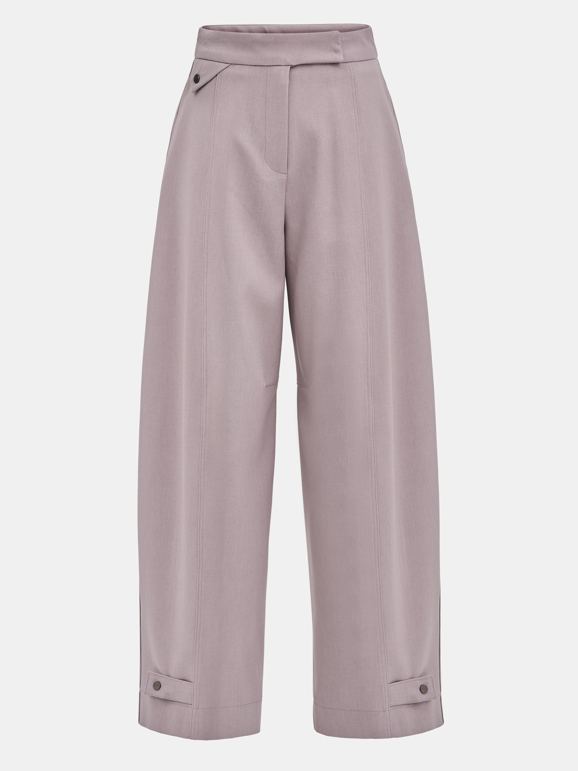 Button-Tab Trousers, Mauve