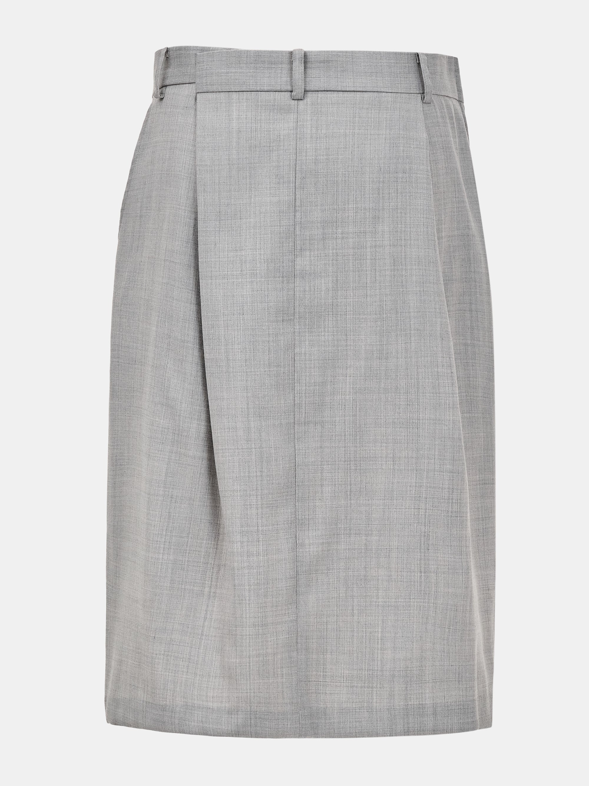 Wrap Pencil Skirt, Grey