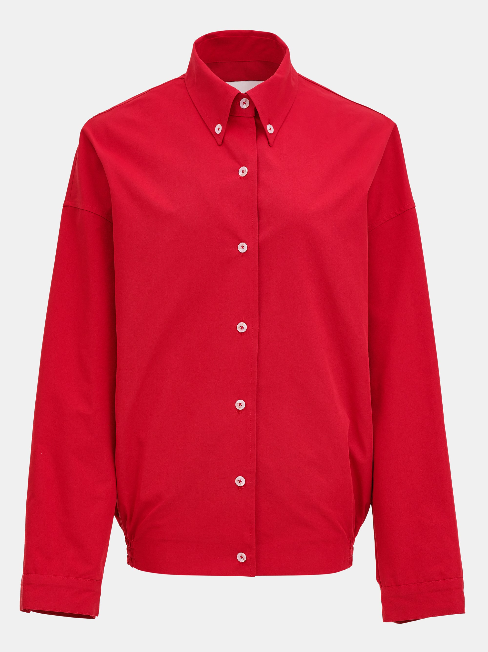 Shirt Blouson Jacket, Red