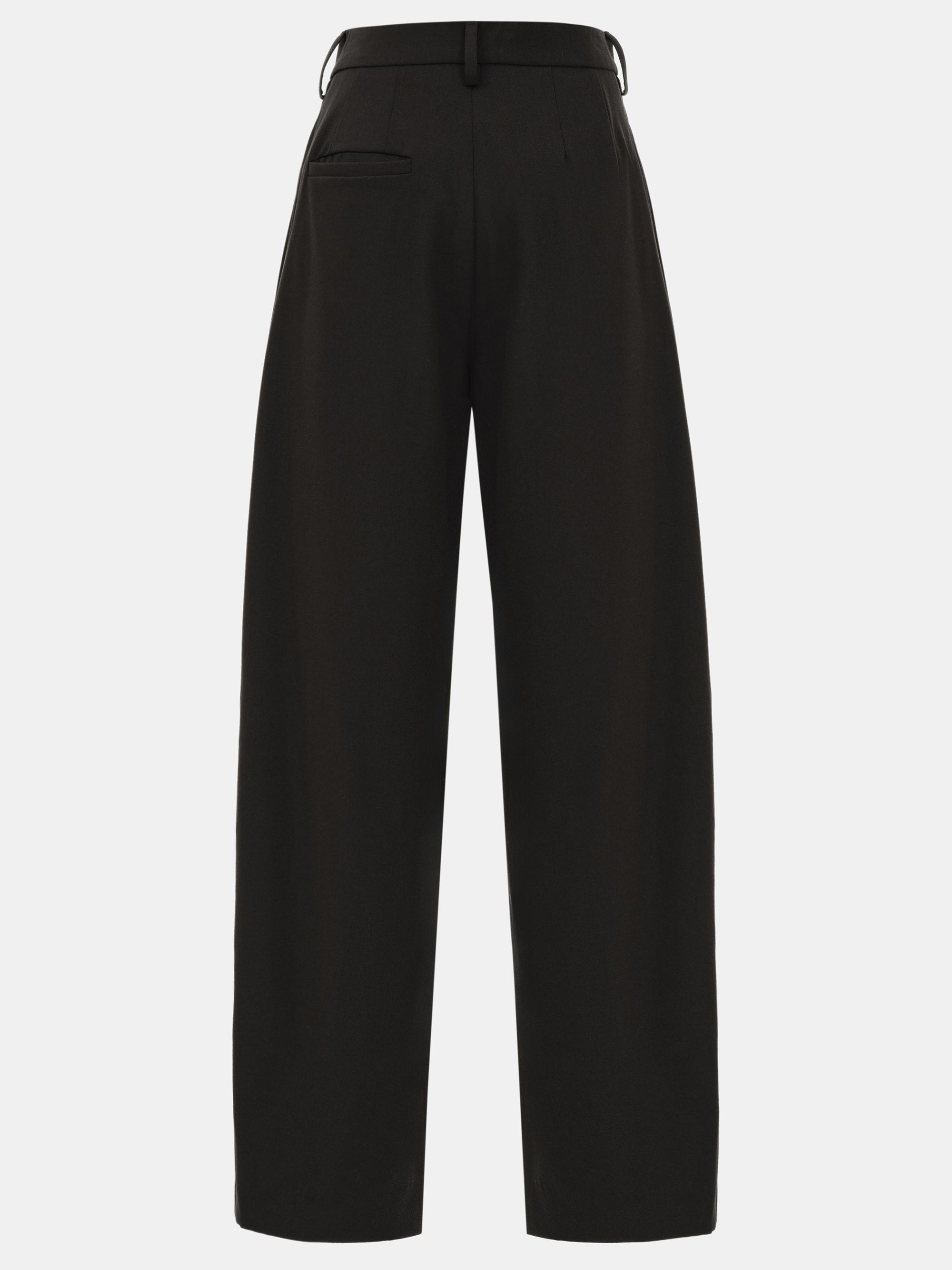 Hopsack Relaxed Trousers, Brown