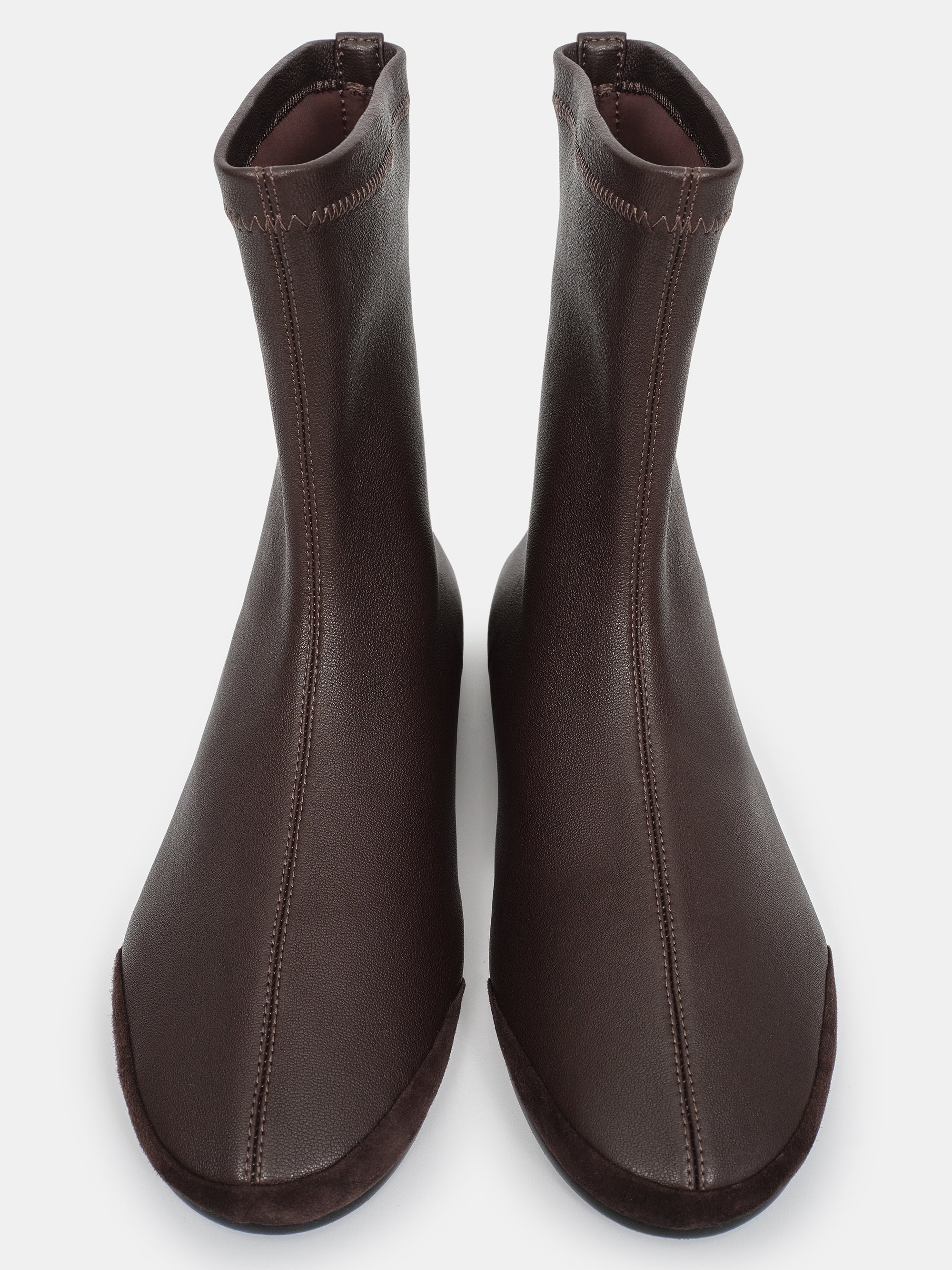 Leather Ankle Boots, Brown