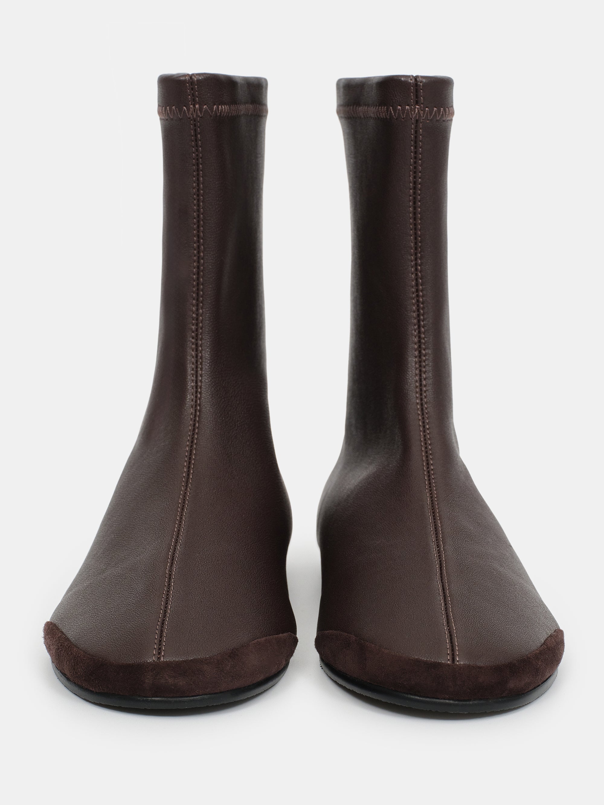 Leather Ankle Boots, Brown