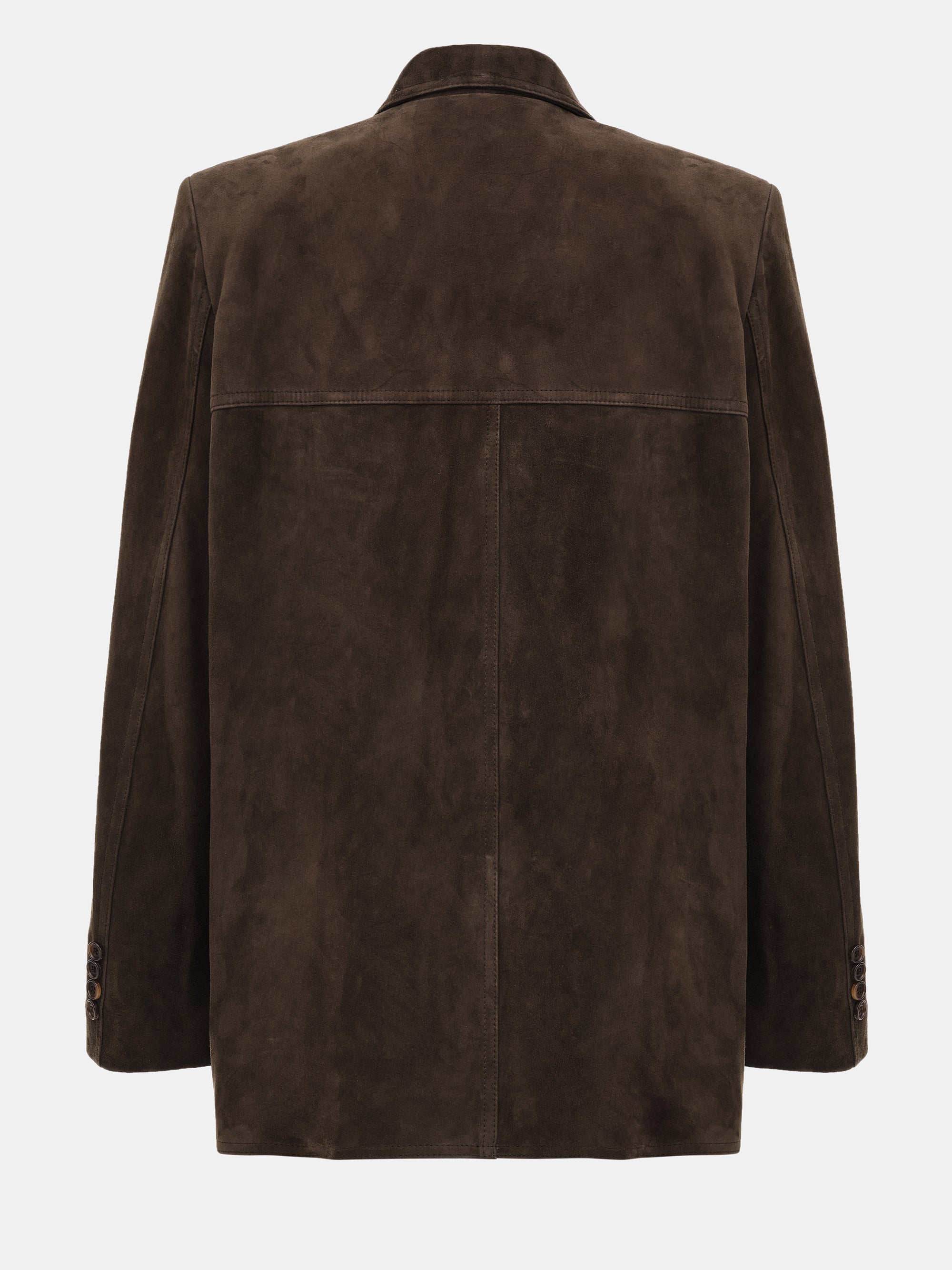 Suede Frock Jacket, Brown