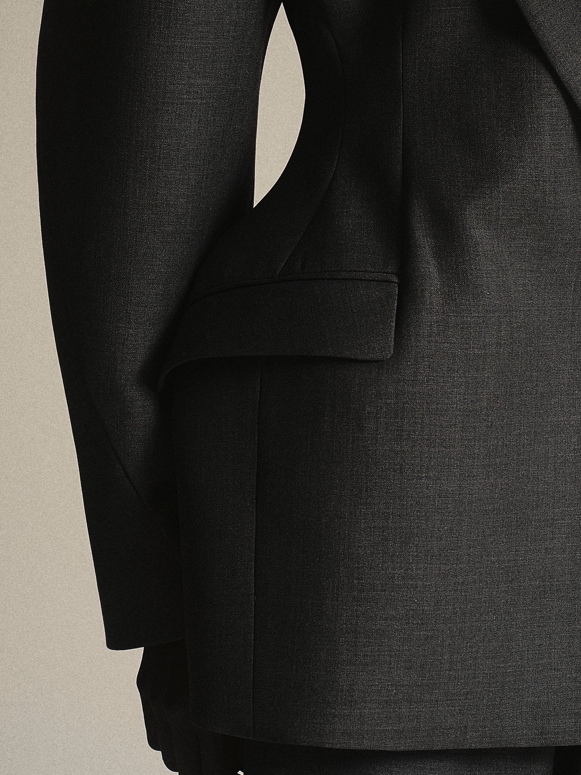 Hourglass Blazer, Grey