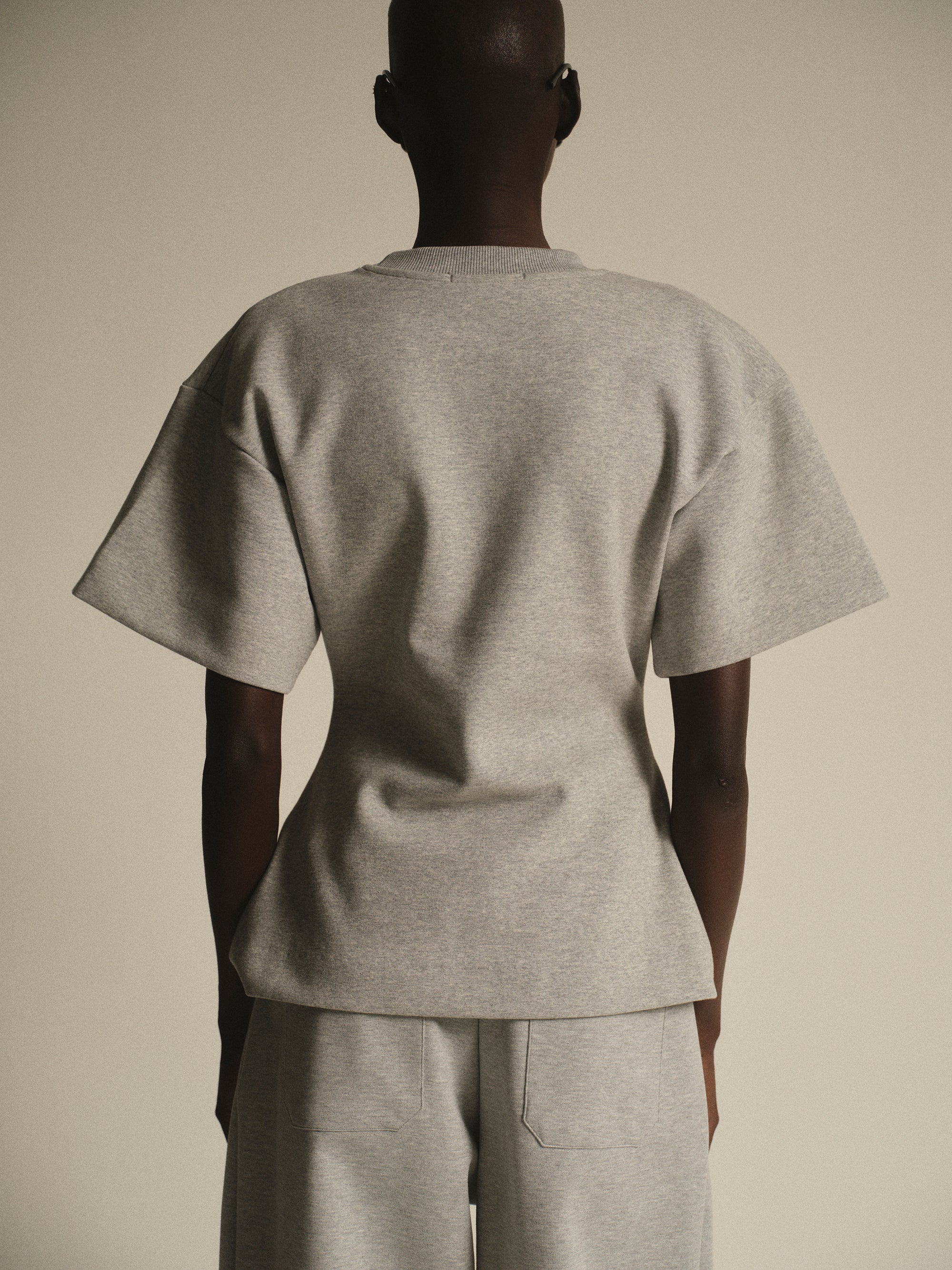Cinched T-Shirt, Grey