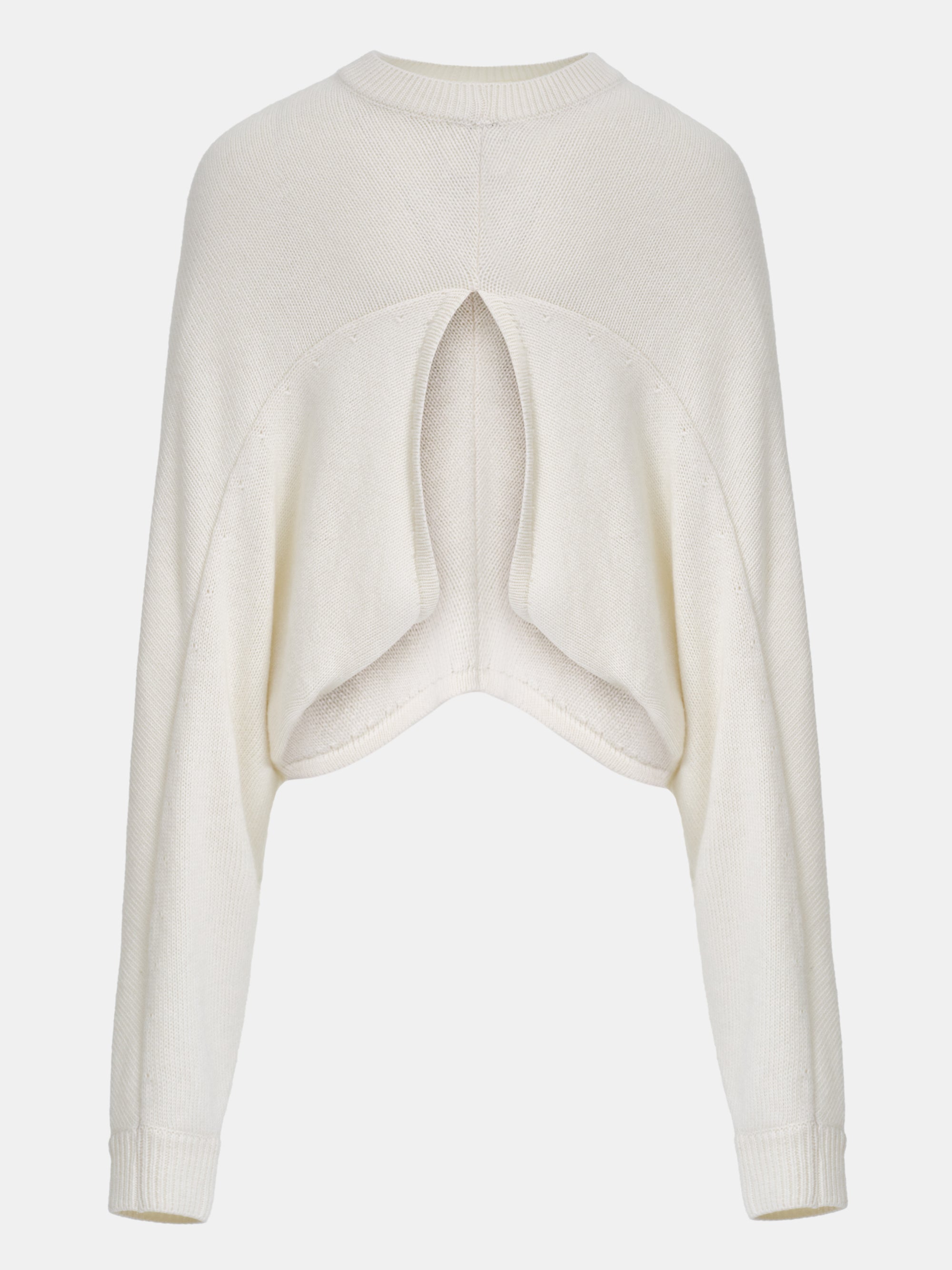 Open Back Dolman Knit, Ivory