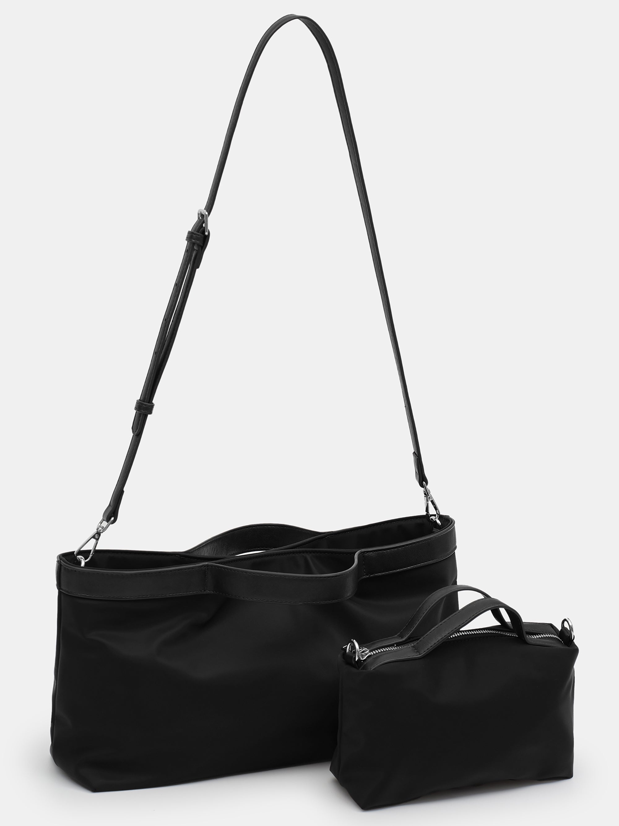2-in-1 Tote Bag, Black