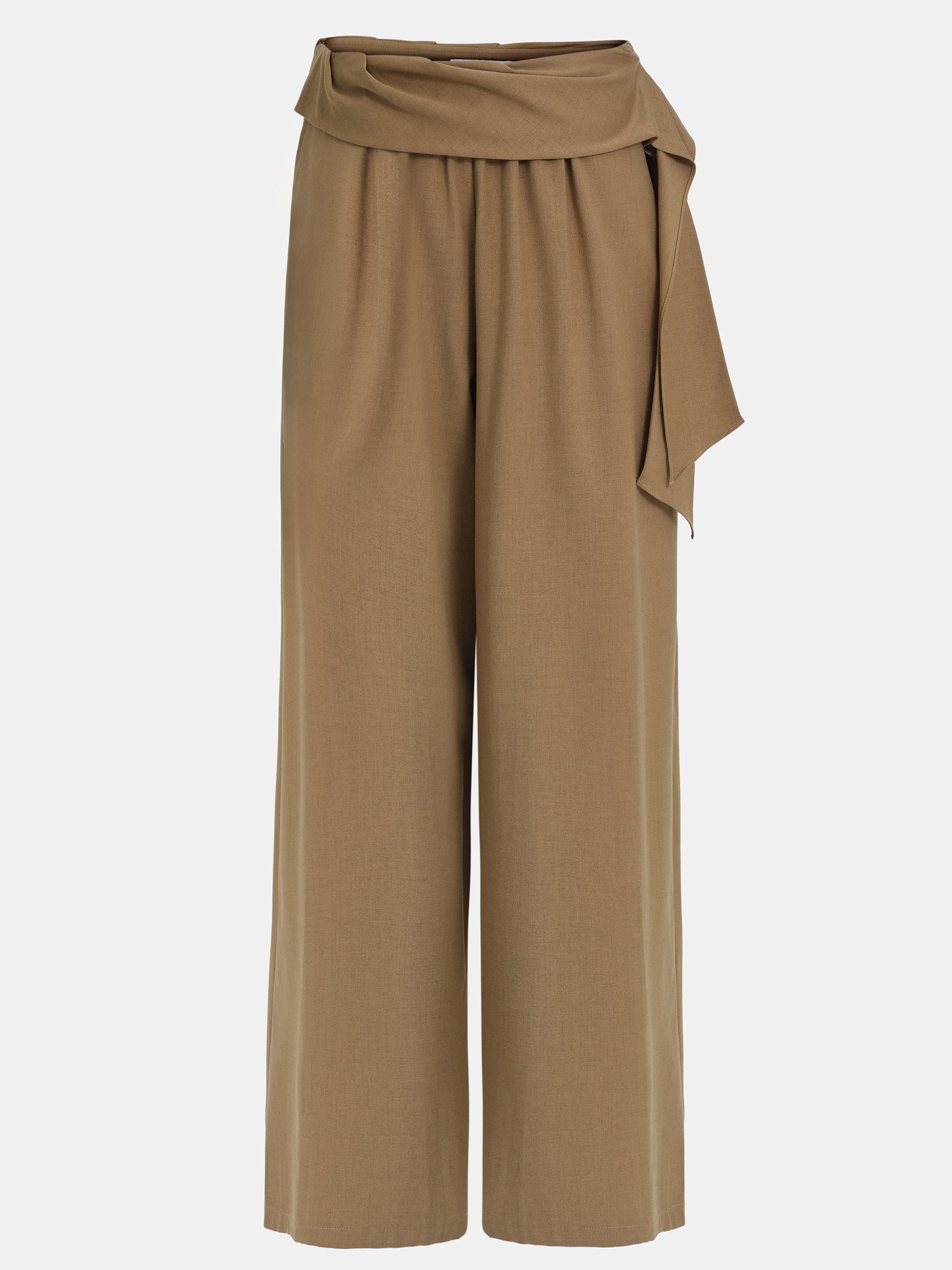 Tie-Waist Trousers, Brown
