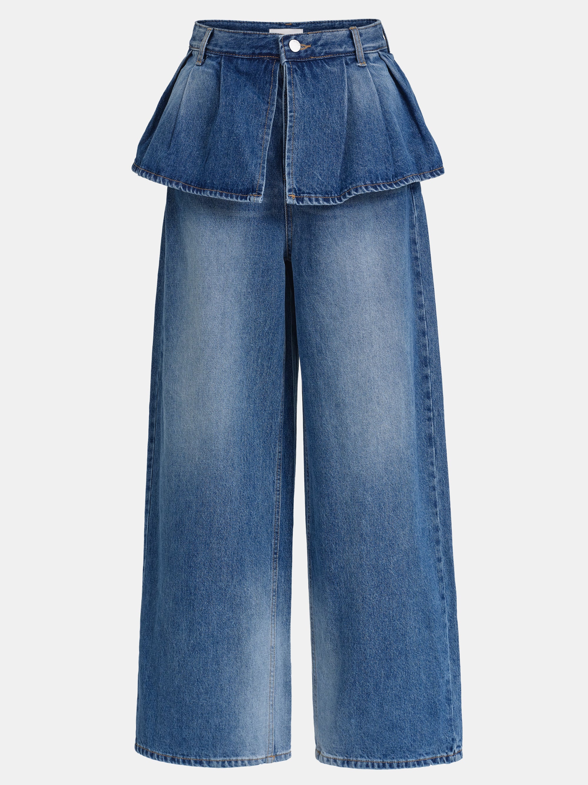 Peplum Jeans, Blue