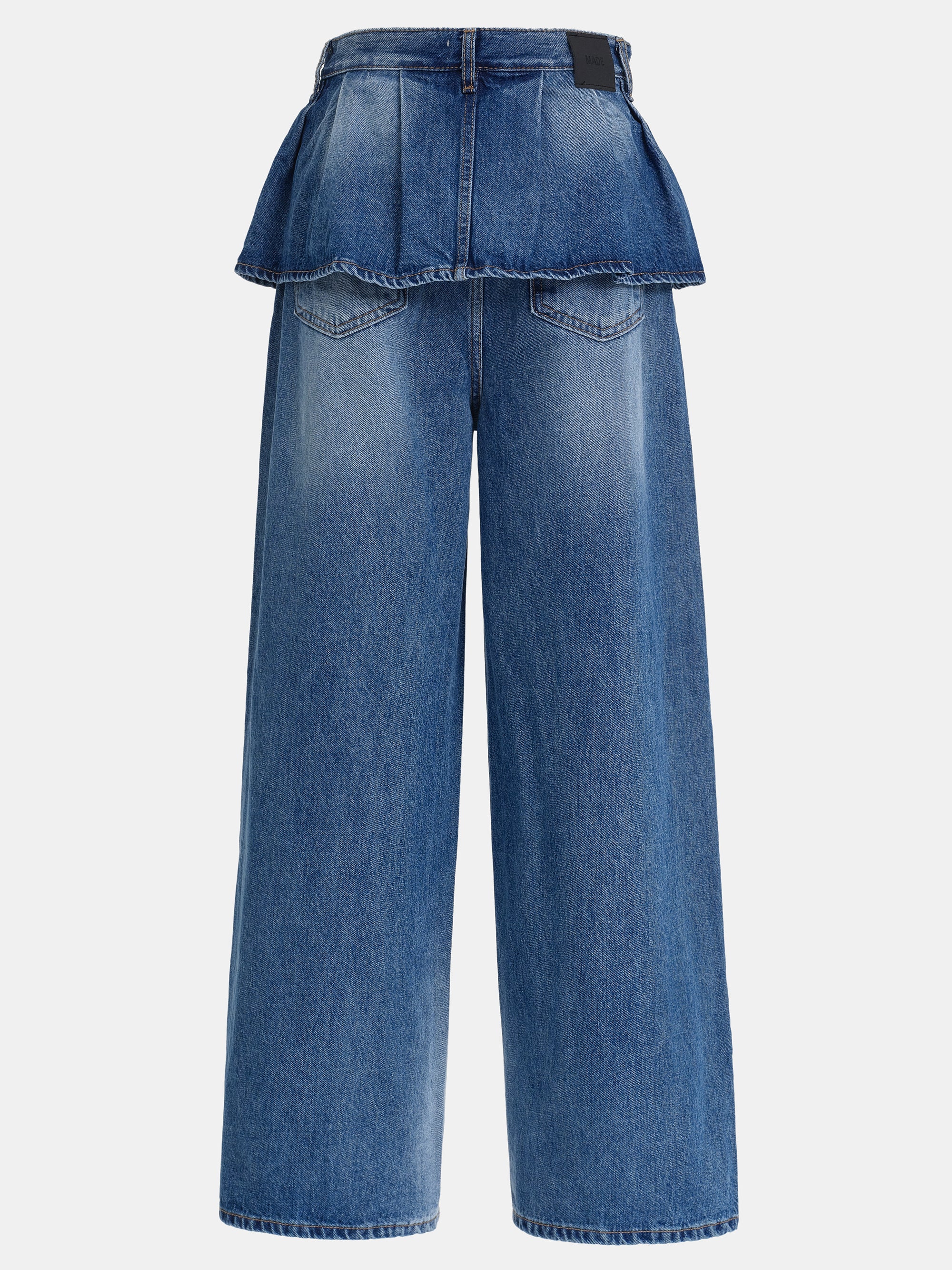 Peplum Jeans, Blue