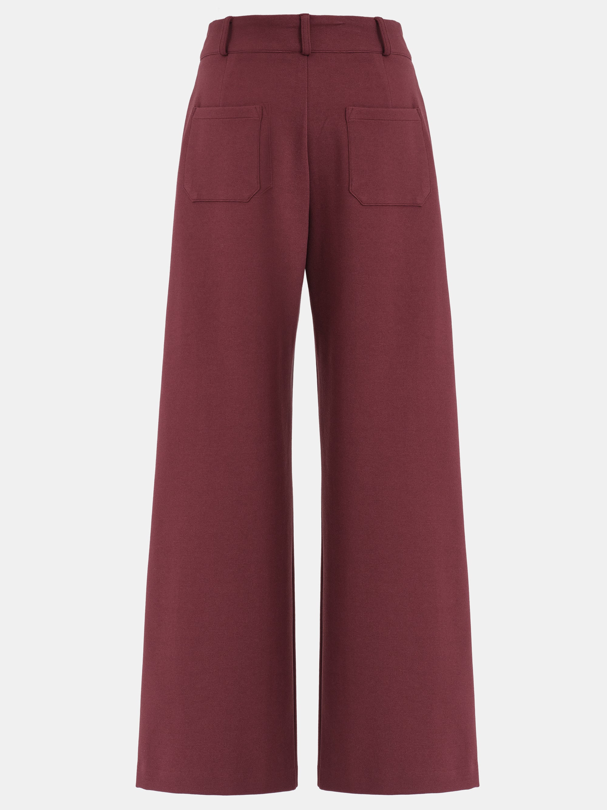 French Terry Pleat Pants, Wine