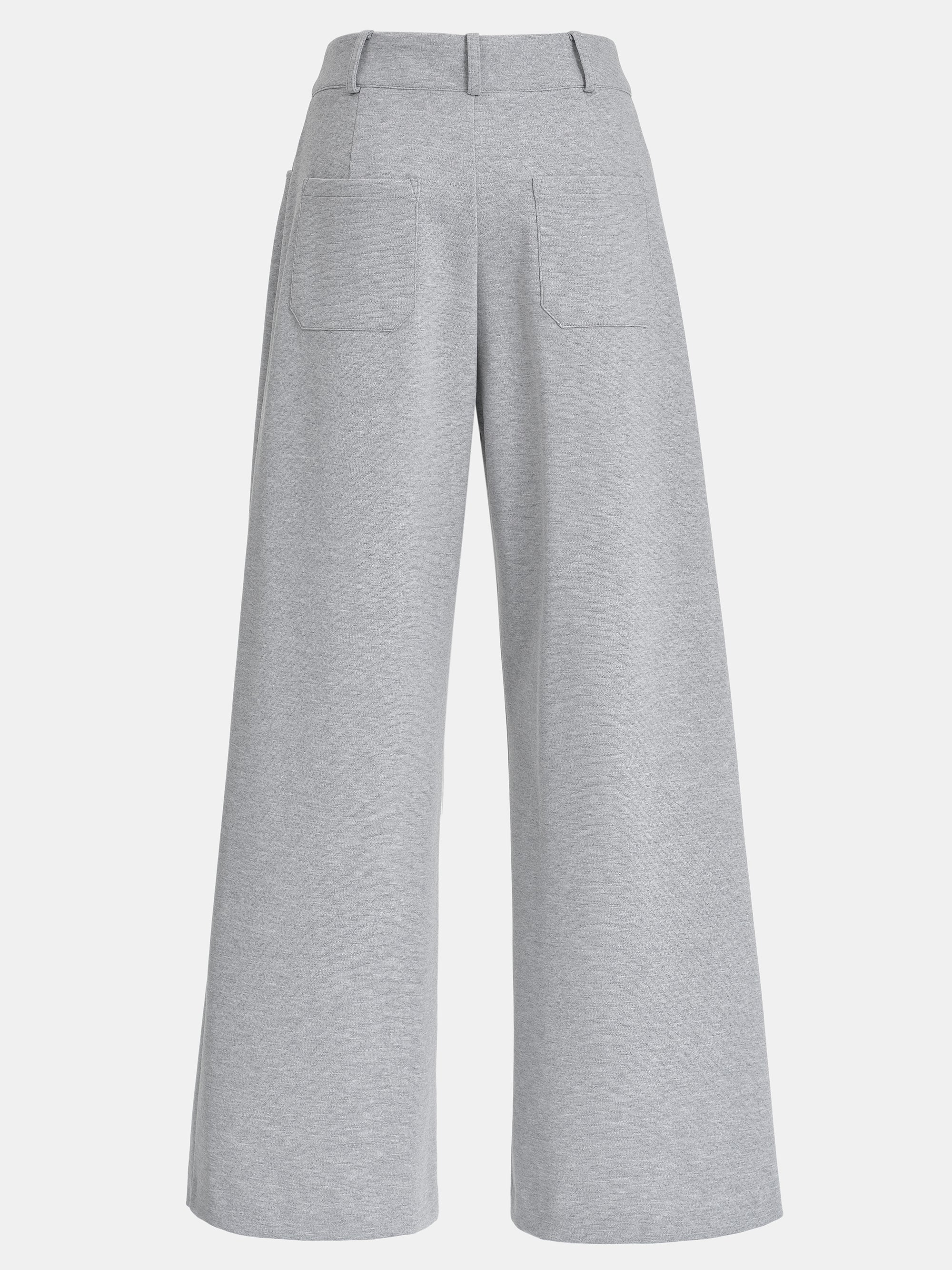 French Terry Pleat Pants, Grey