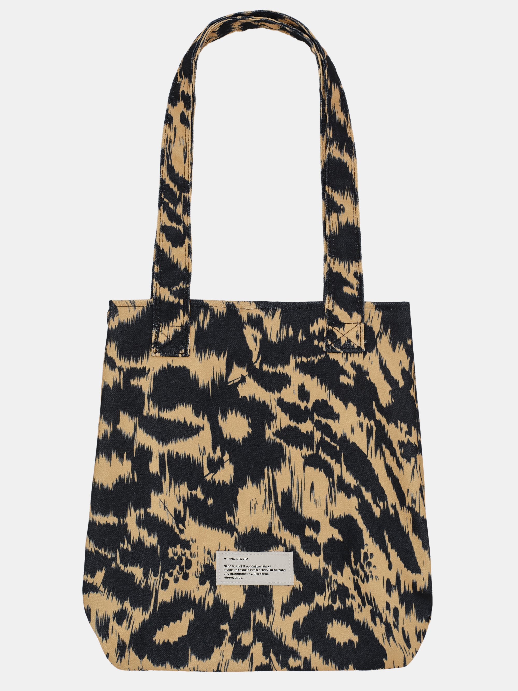 Leopard-Print Tote Bag, Brown