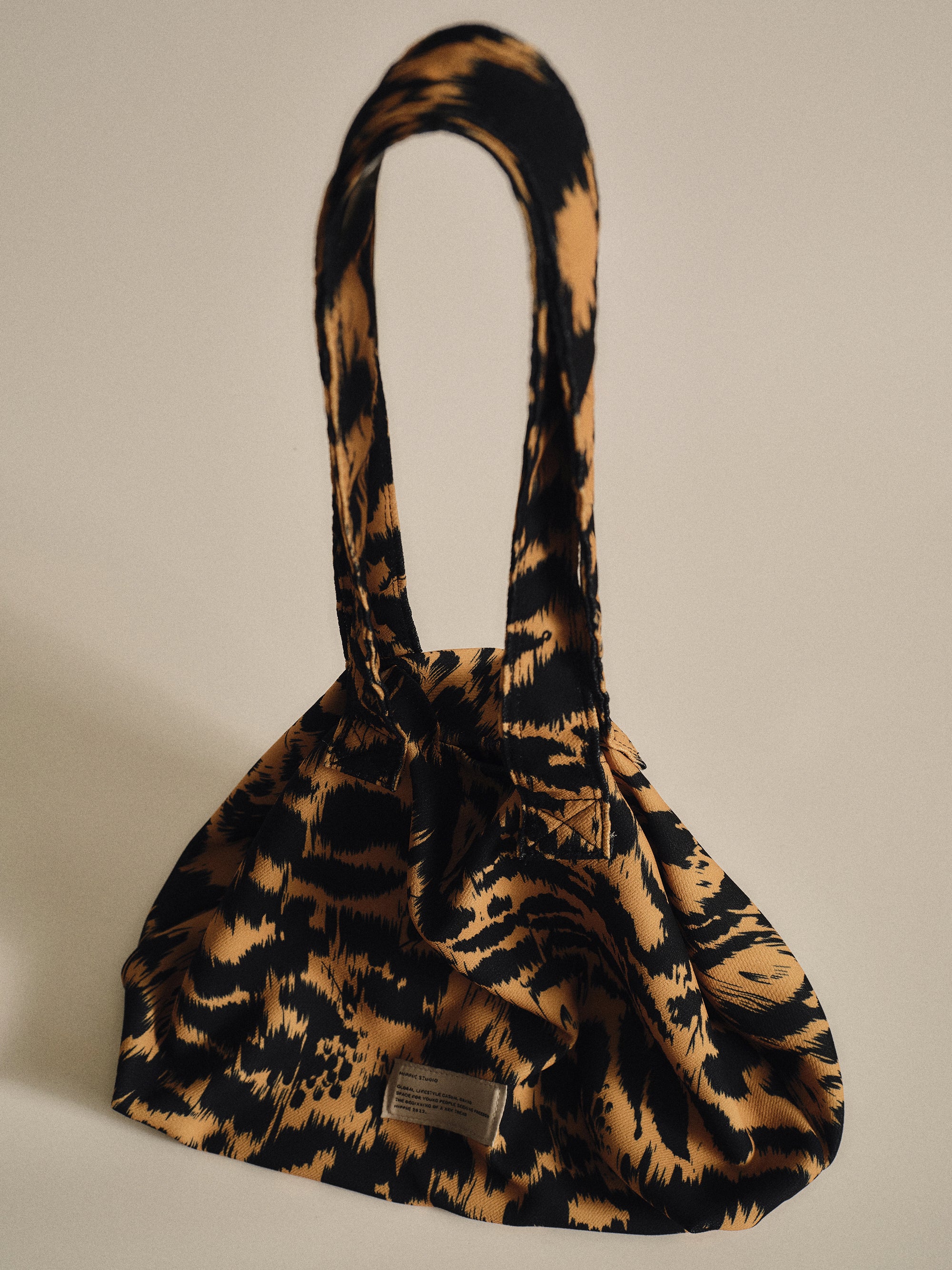 Leopard-Print Tote Bag, Brown