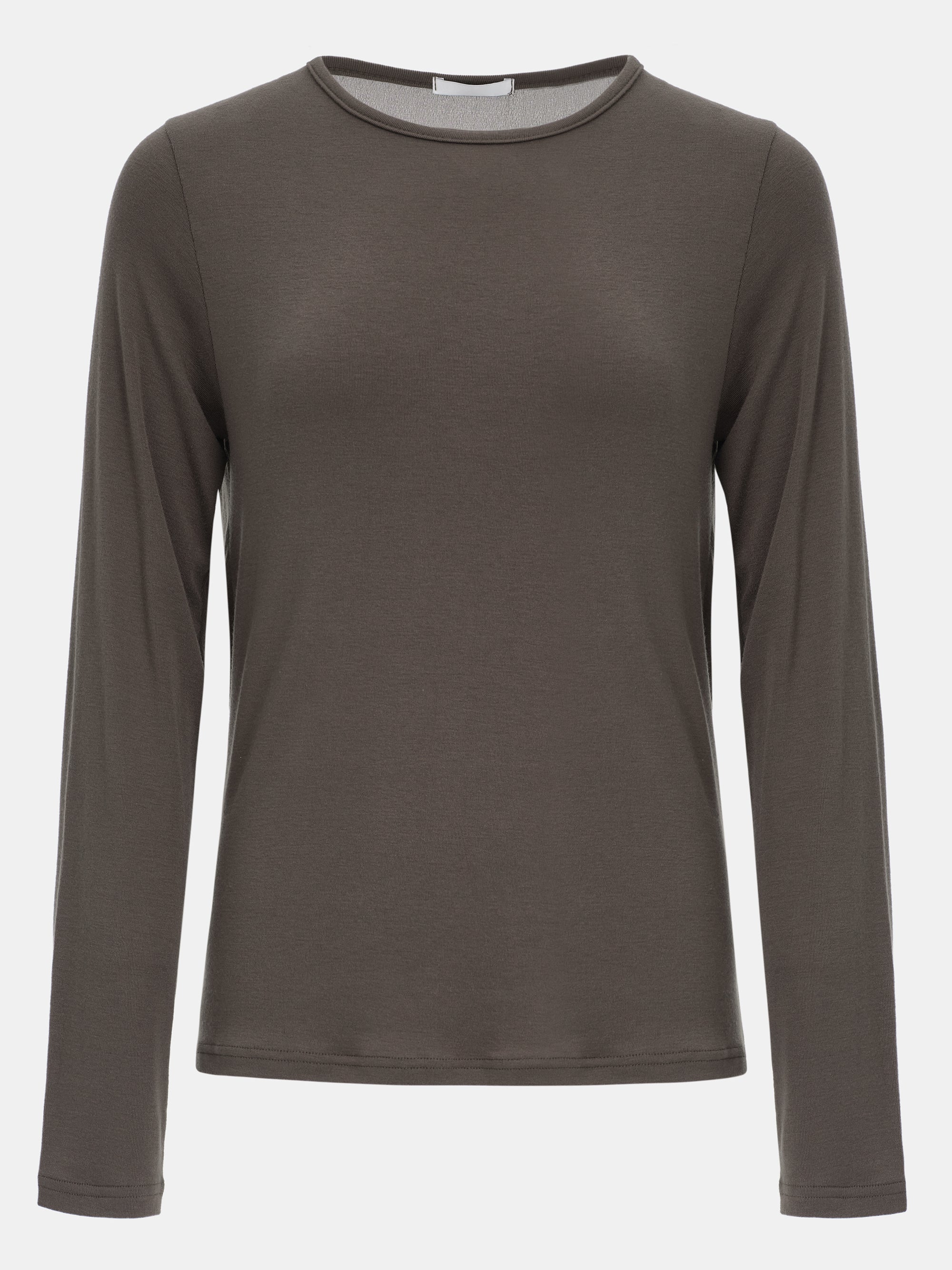 Drape-Back Tee, Chocolate